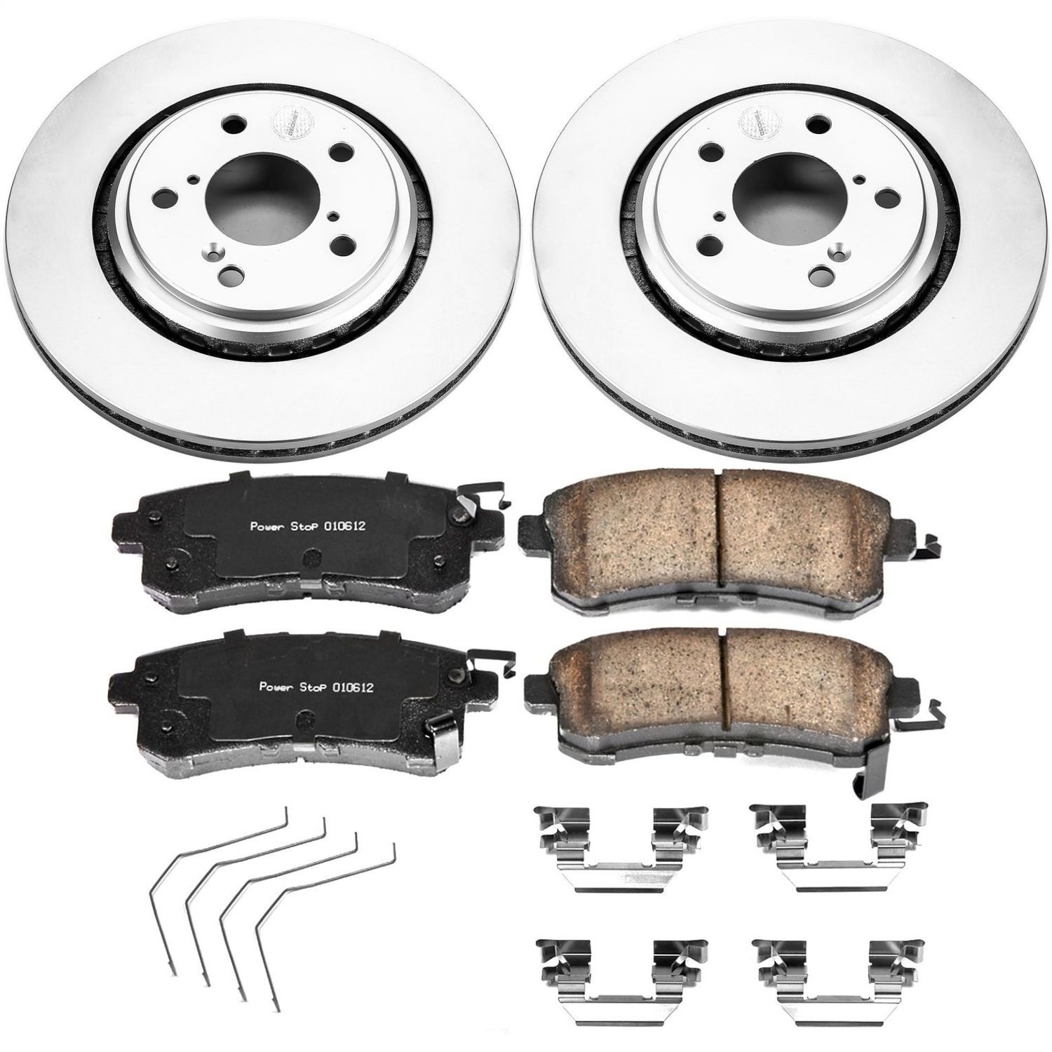 Power Stop - CRK6959 - Front - Disc Brake Pad and Rotor Kit