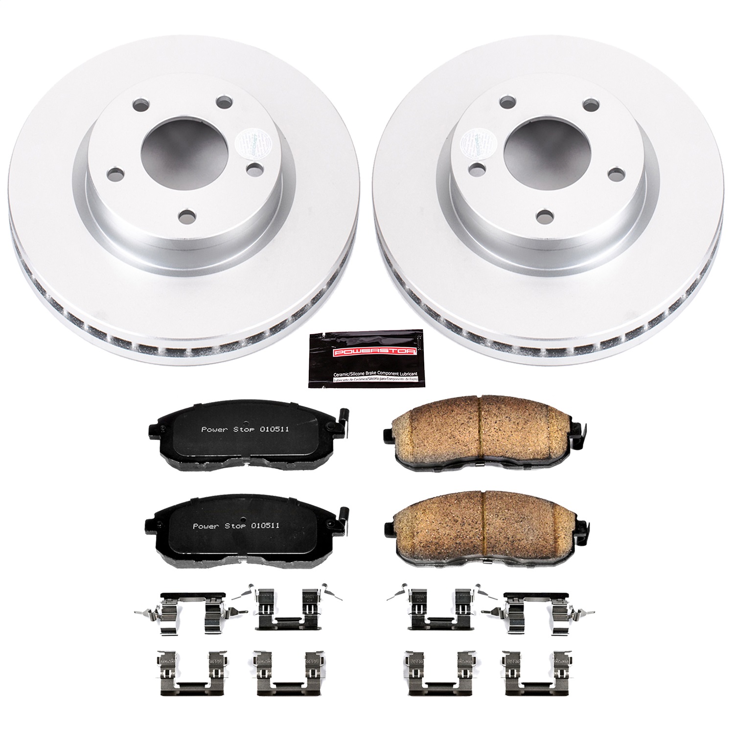 Power Stop - CRK6961 - Front - Disc Brake Pad and Rotor Kit