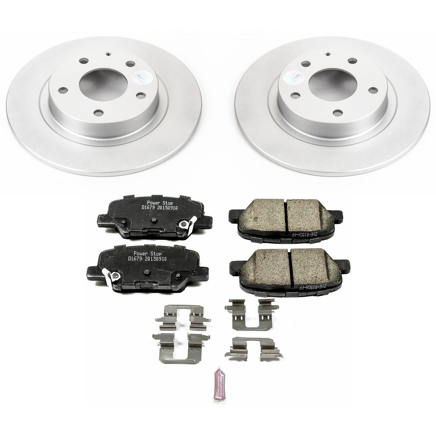 Power Stop - CRK6969 - Rear - Disc Brake Pad and Rotor Kit
