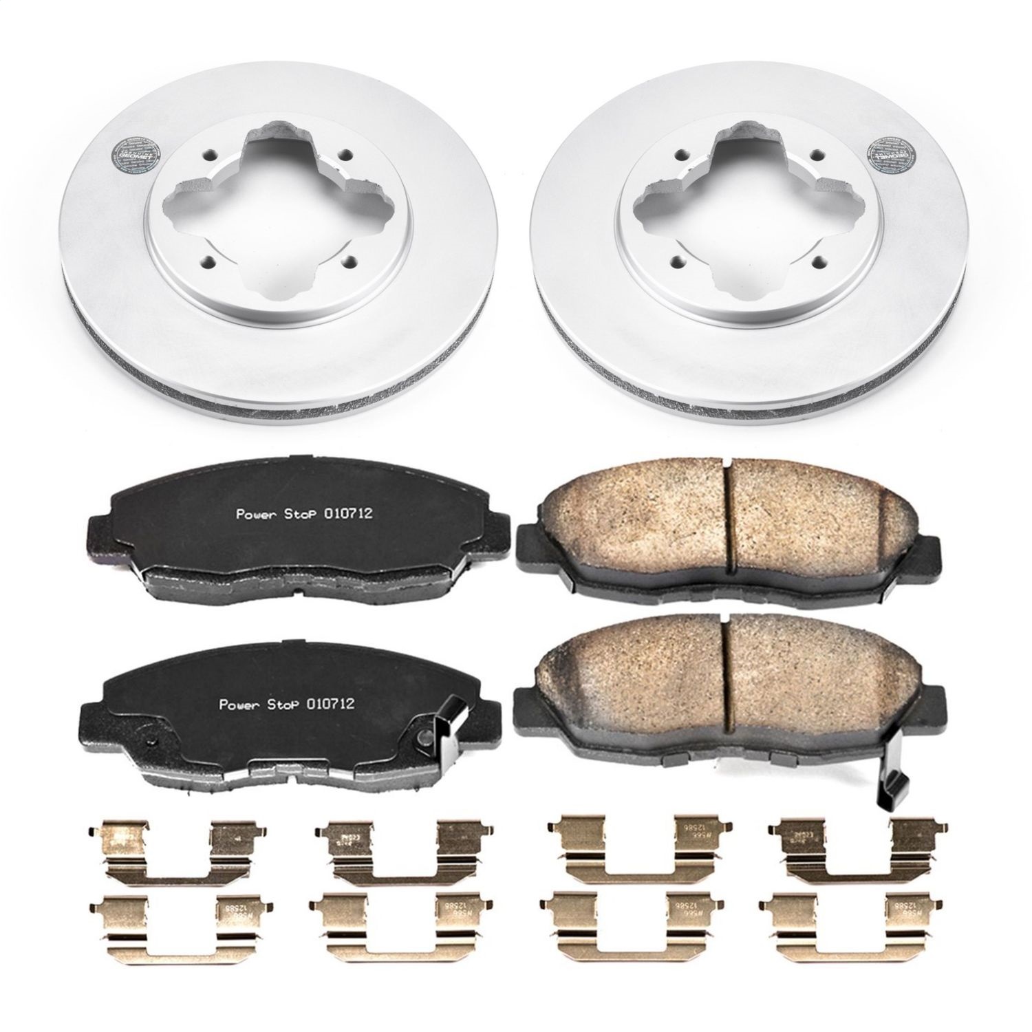Power Stop - CRK697 - Front - Disc Brake Pad and Rotor Kit