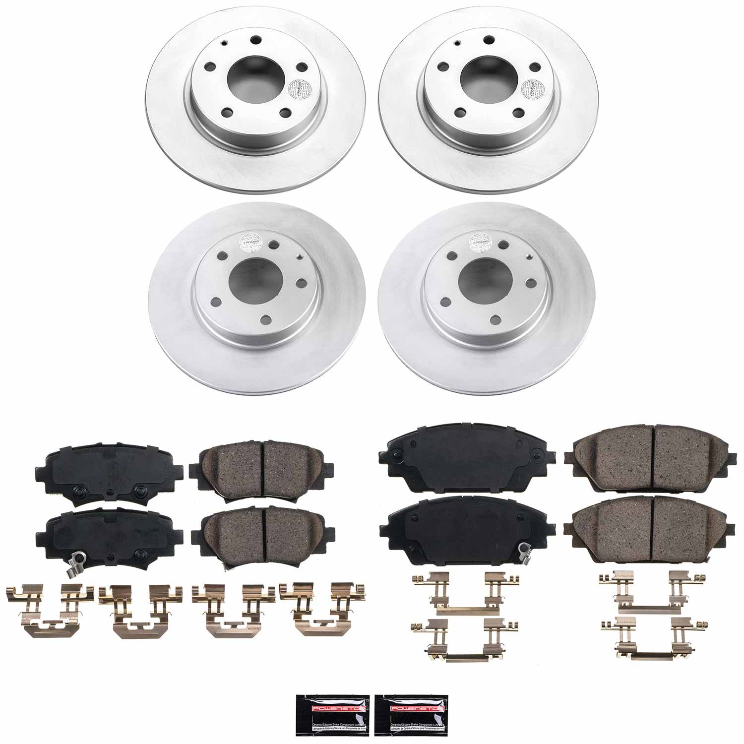 Power Stop - CRK6972 - Front and Rear - Disc Brake Pad and Rotor Kit