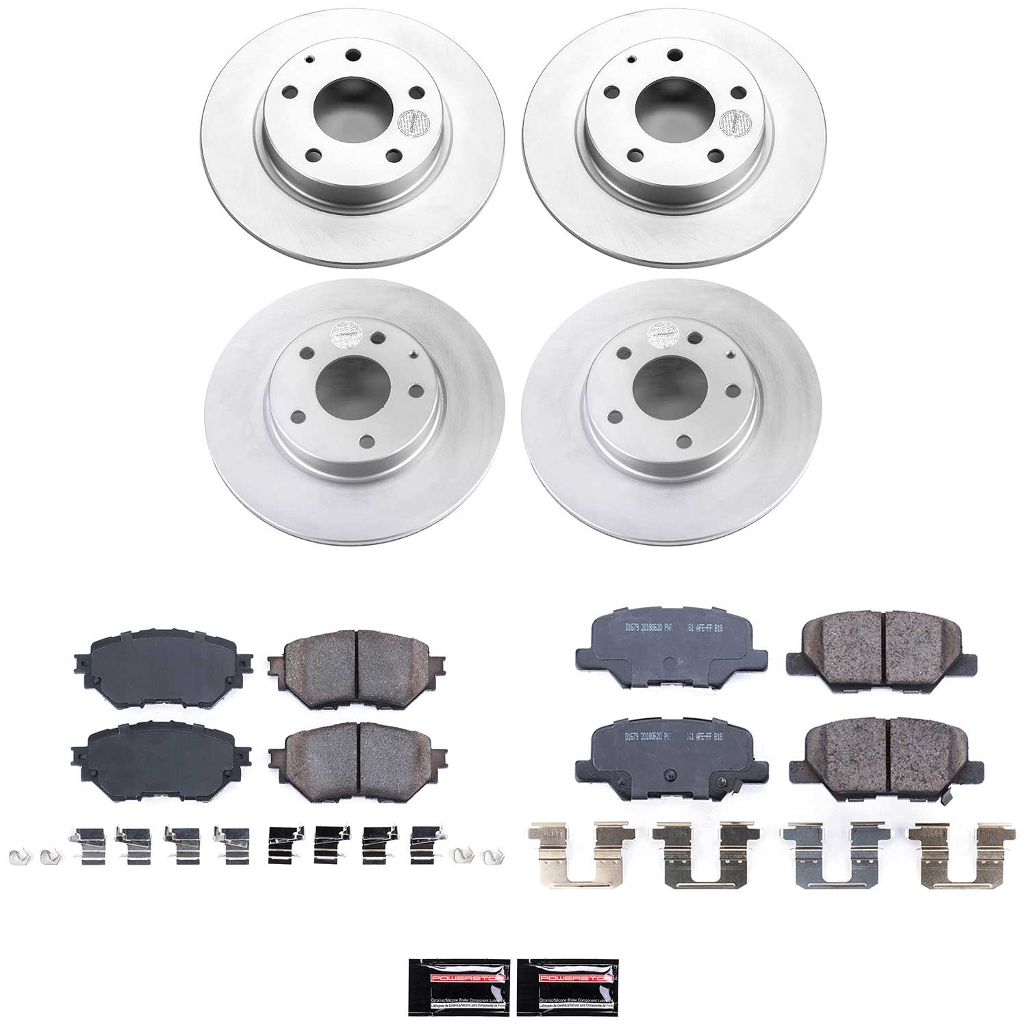 Power Stop - CRK6973 - Front and Rear - Disc Brake Pad and Rotor Kit