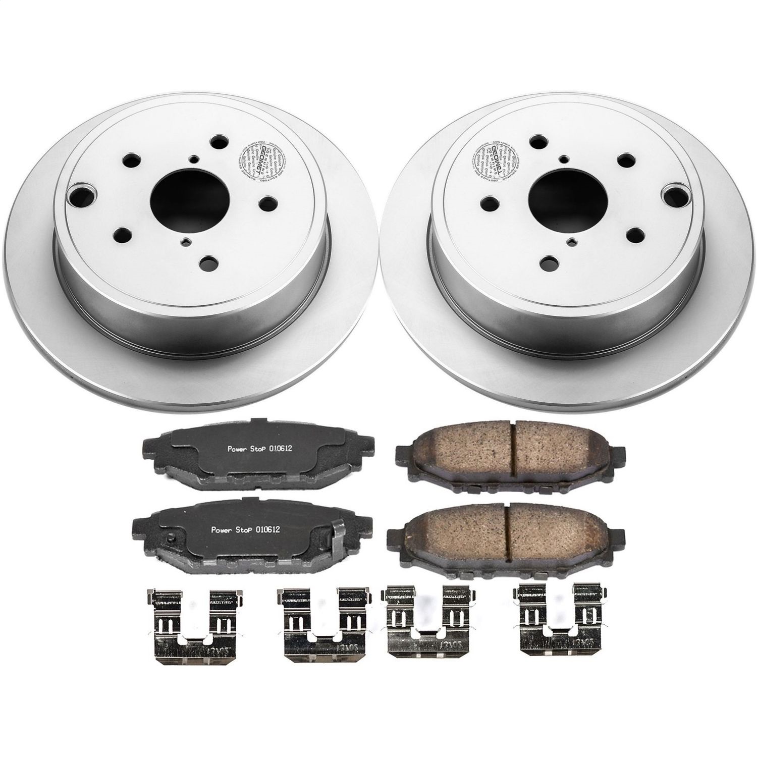 Power Stop - CRK6977 - Rear - Disc Brake Pad and Rotor Kit