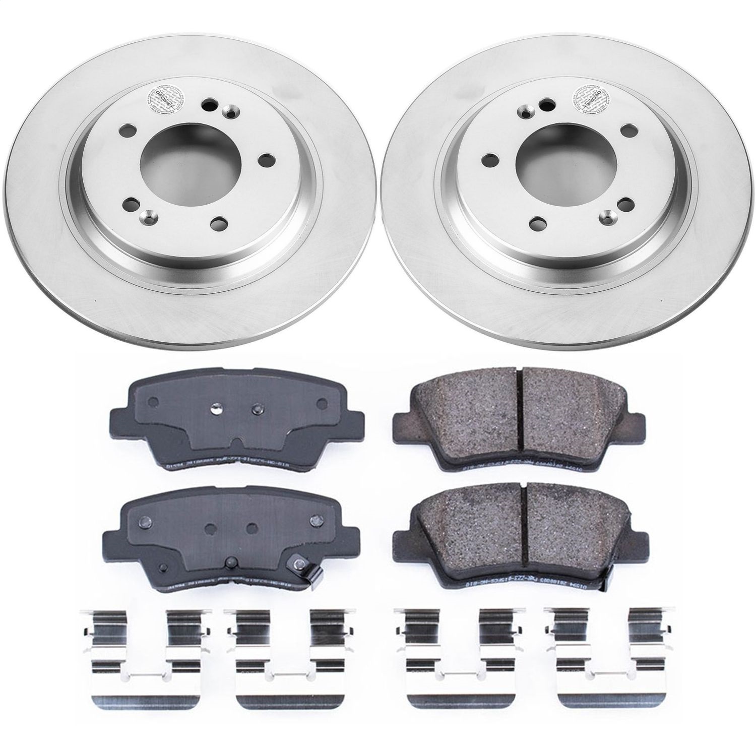 Power Stop - CRK6985 - Rear - Disc Brake Pad and Rotor Kit