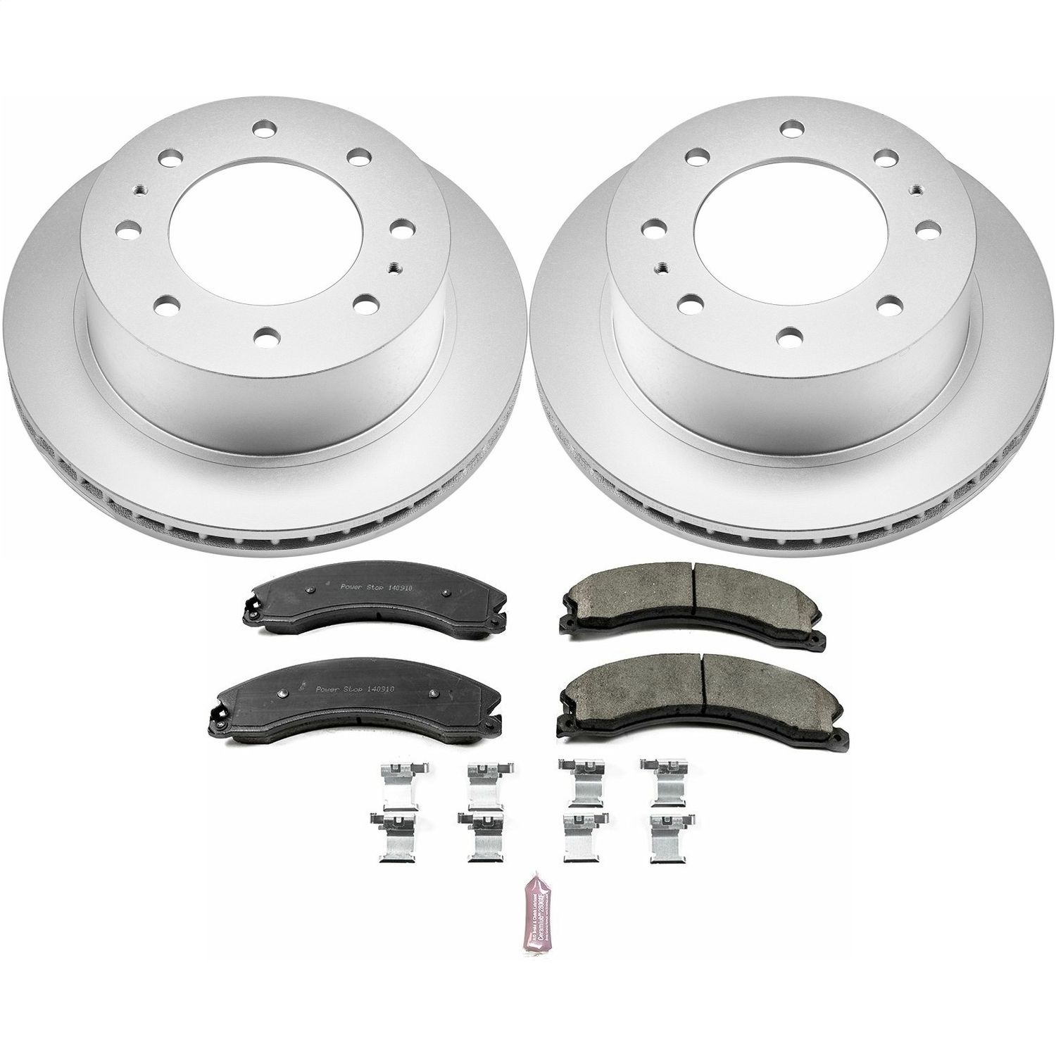Power Stop - CRK6993 - Rear - Disc Brake Pad and Rotor Kit