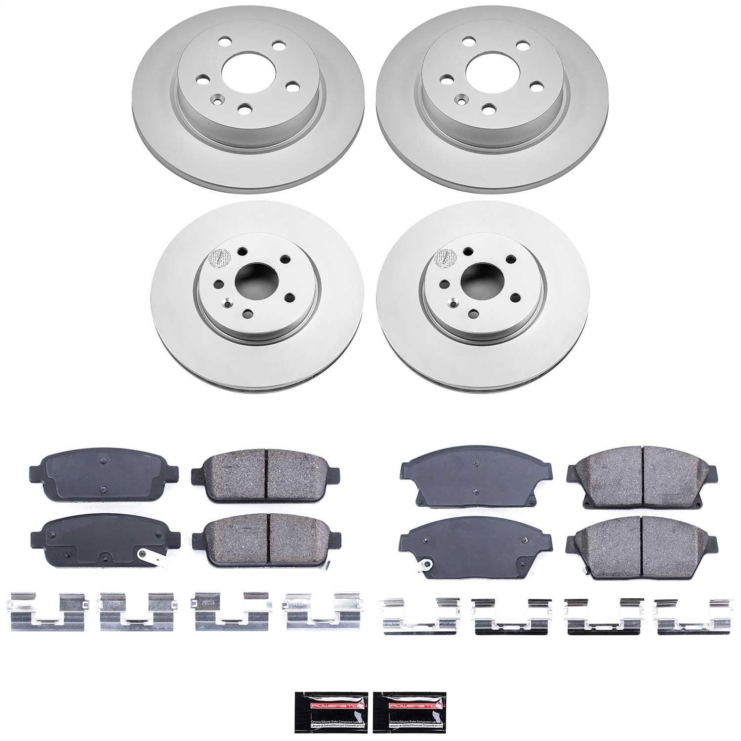 Power Stop - CRK6995 - Front and Rear - Disc Brake Pad and Rotor Kit