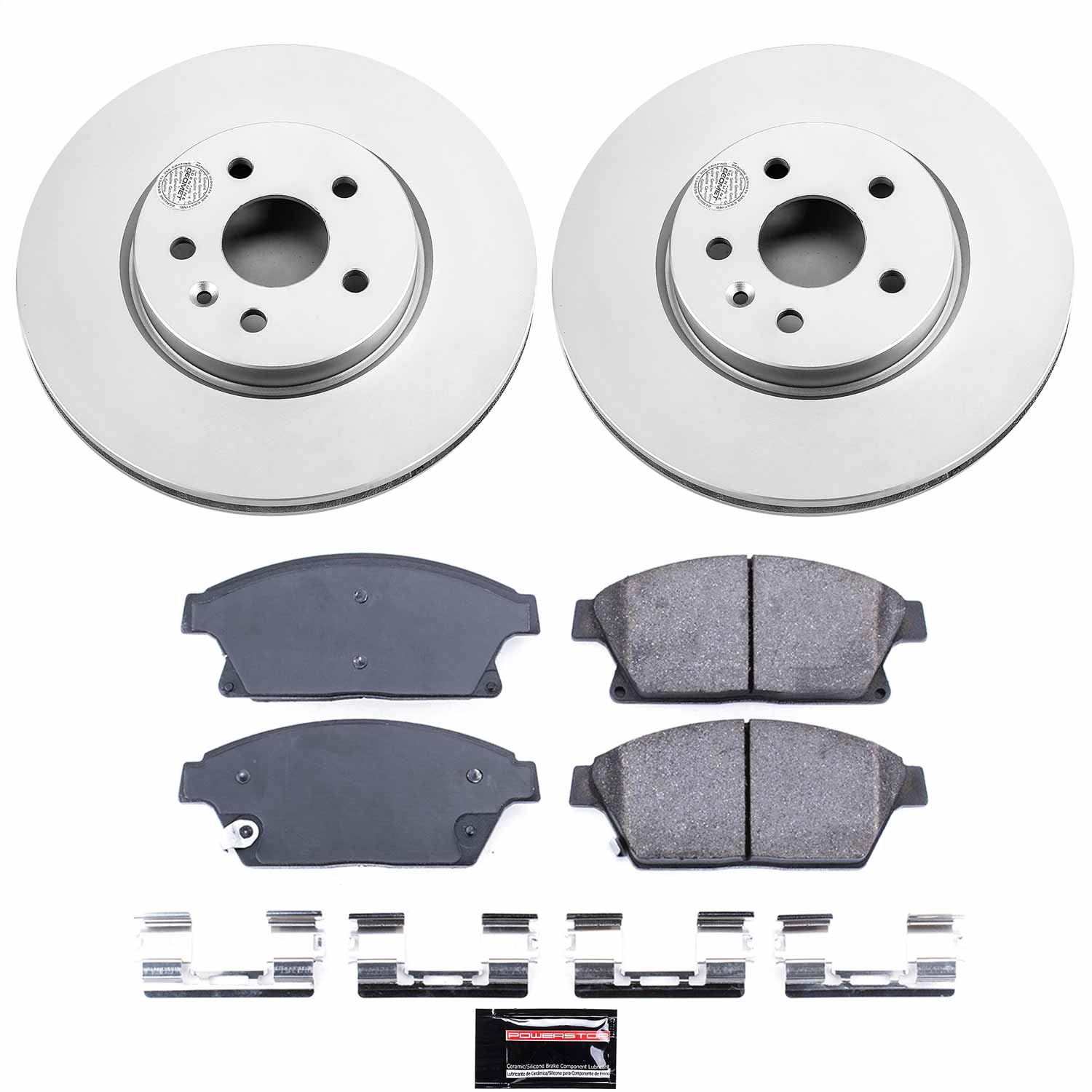 Power Stop - CRK6996 - Front - Disc Brake Pad and Rotor Kit