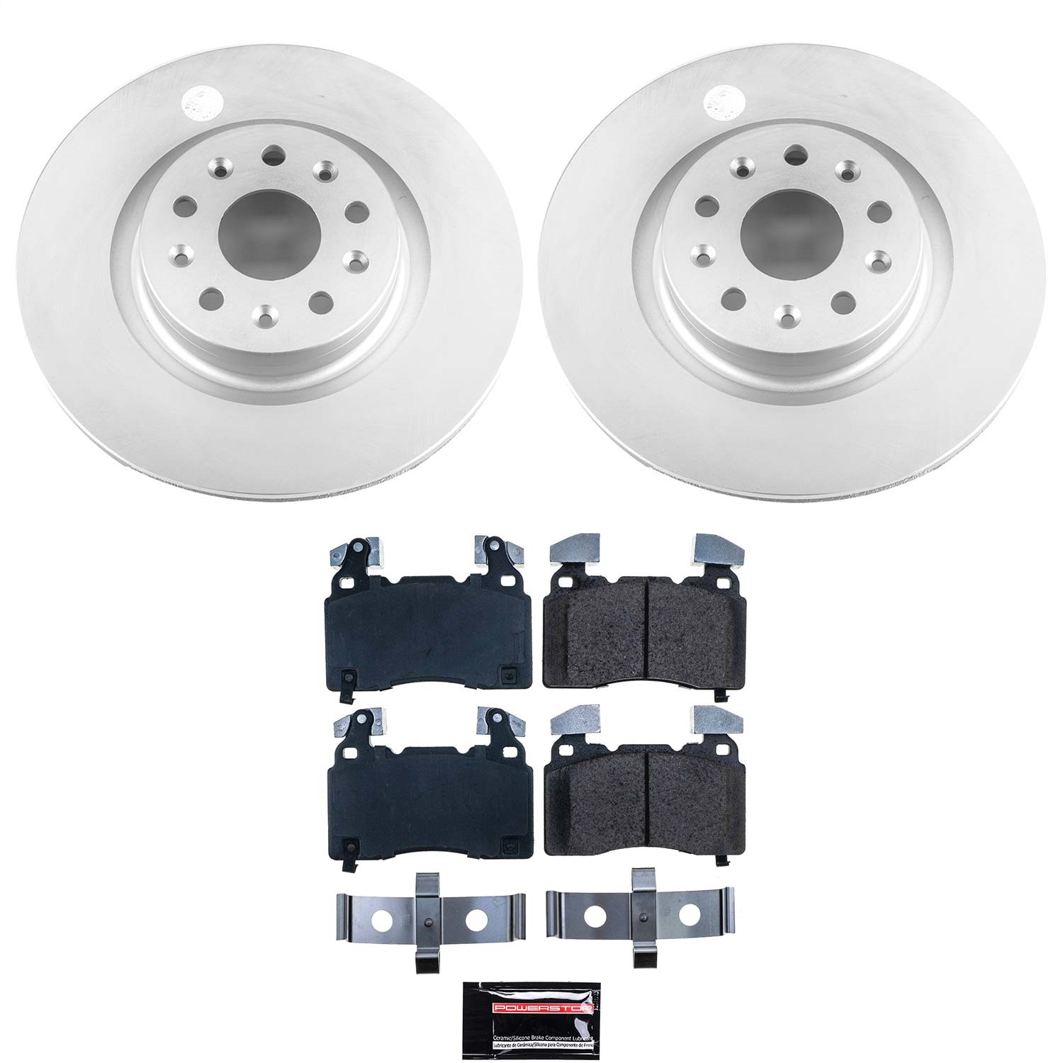 Power Stop - CRK6998 - Front - Disc Brake Pad and Rotor Kit