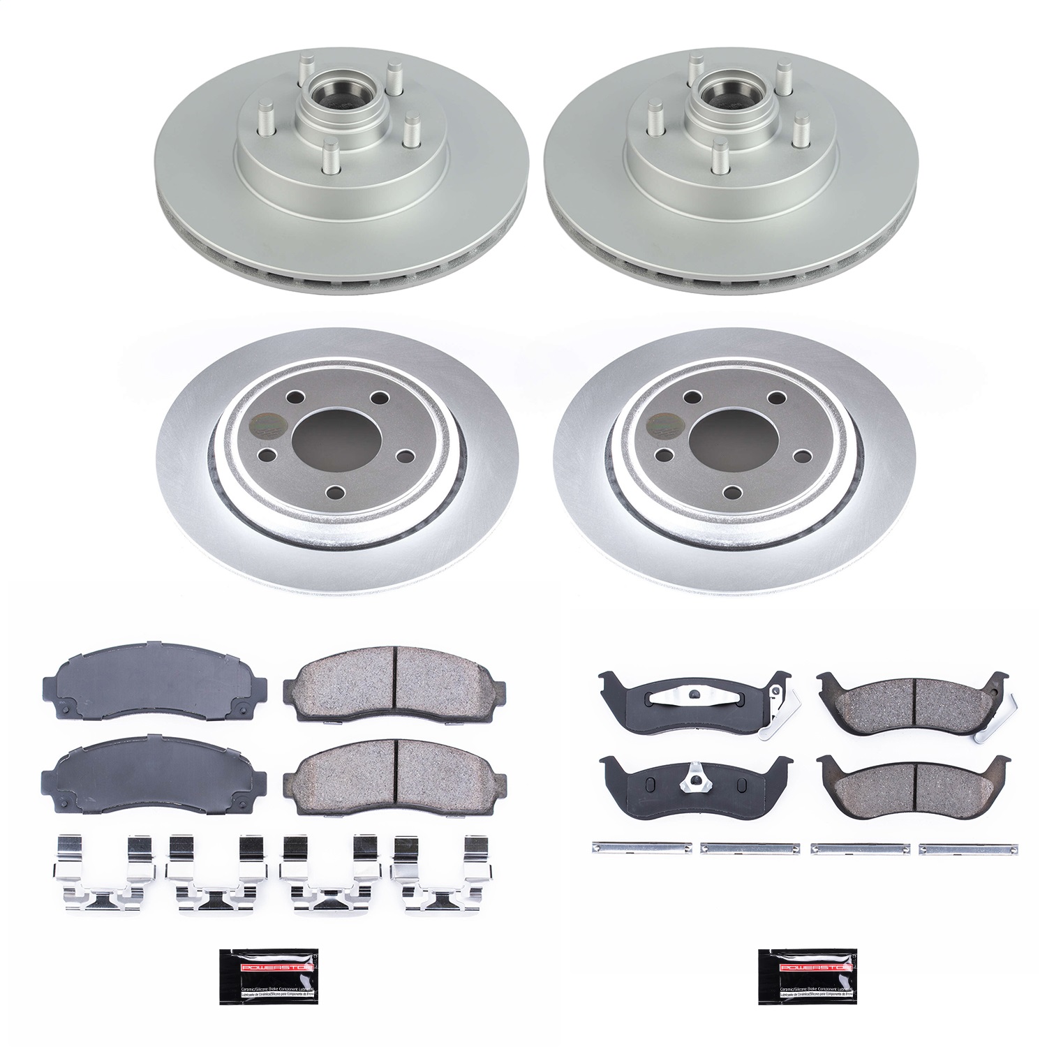 Power Stop - CRK7003 - Front and Rear - Disc Brake Pad and Rotor Kit