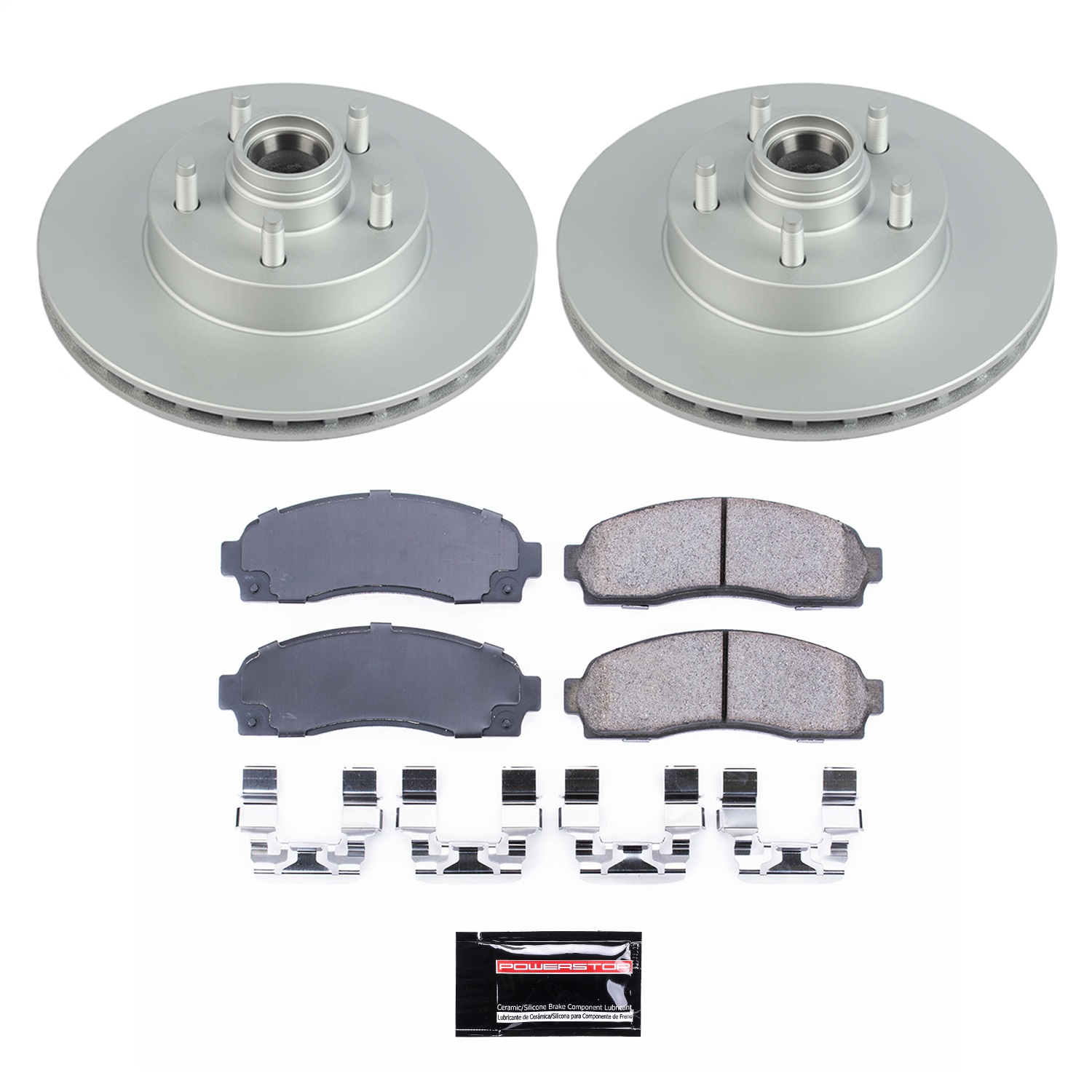 Power Stop - CRK7004 - Front - Disc Brake Pad and Rotor Kit