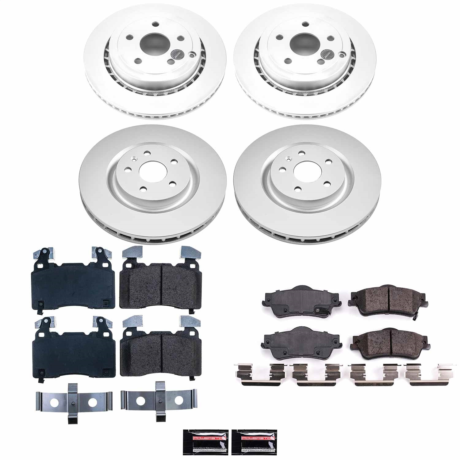 Power Stop - CRK7005 - Front and Rear - Disc Brake Pad and Rotor Kit