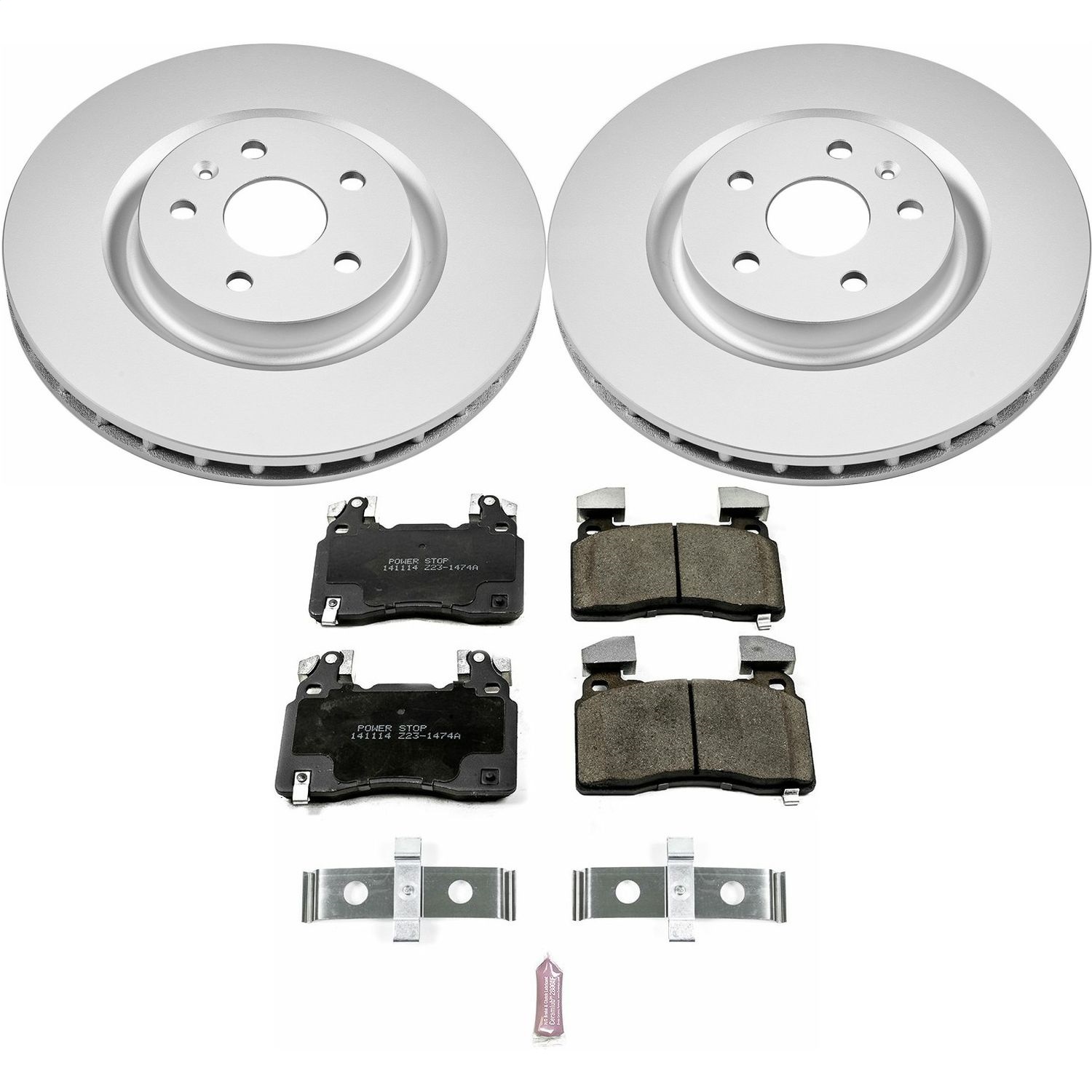 Power Stop - CRK7007 - Front - Disc Brake Pad and Rotor Kit