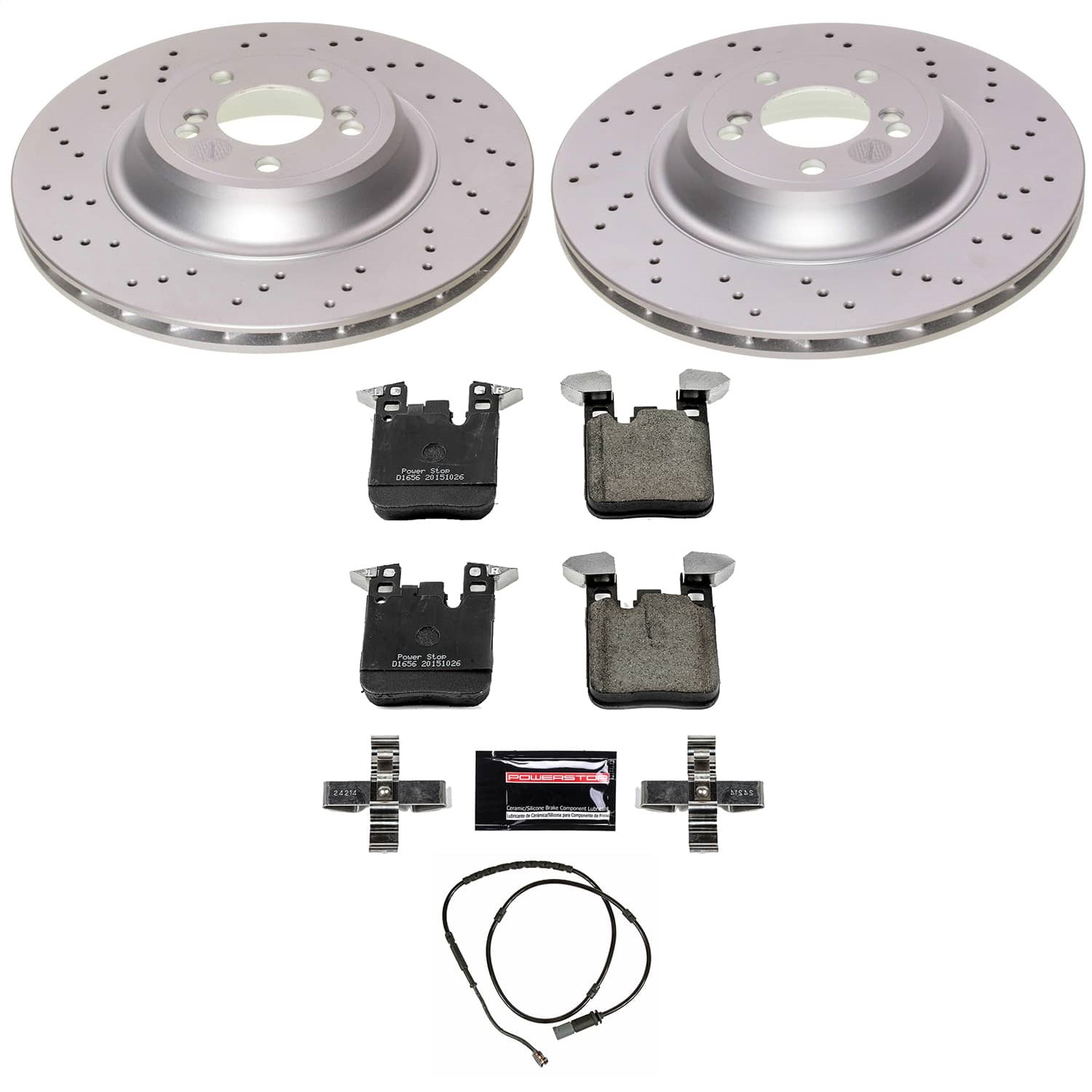 Power Stop - CRK7019 - Rear - Disc Brake Pad and Rotor Kit