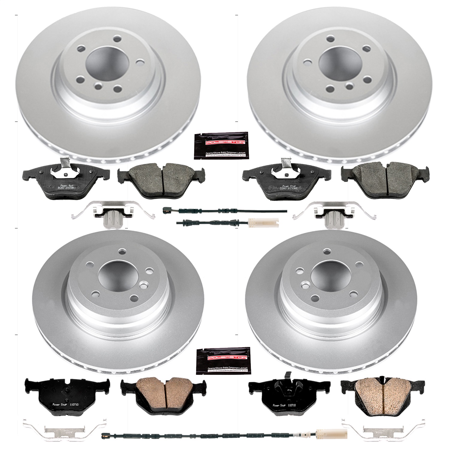 Power Stop - CRK7021 - Front and Rear - Disc Brake Pad and Rotor Kit