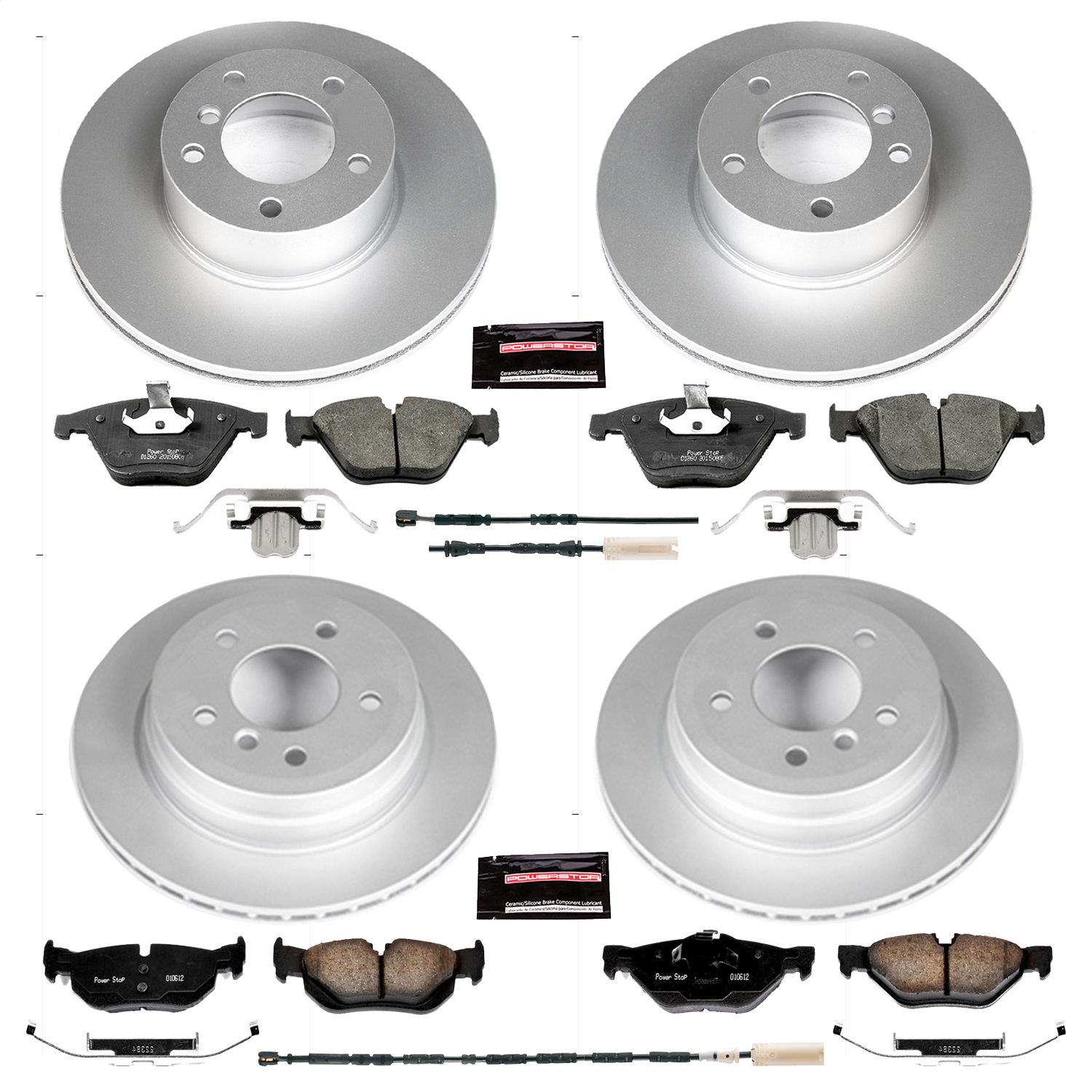 Power Stop - CRK7024 - Front and Rear - Disc Brake Pad and Rotor Kit