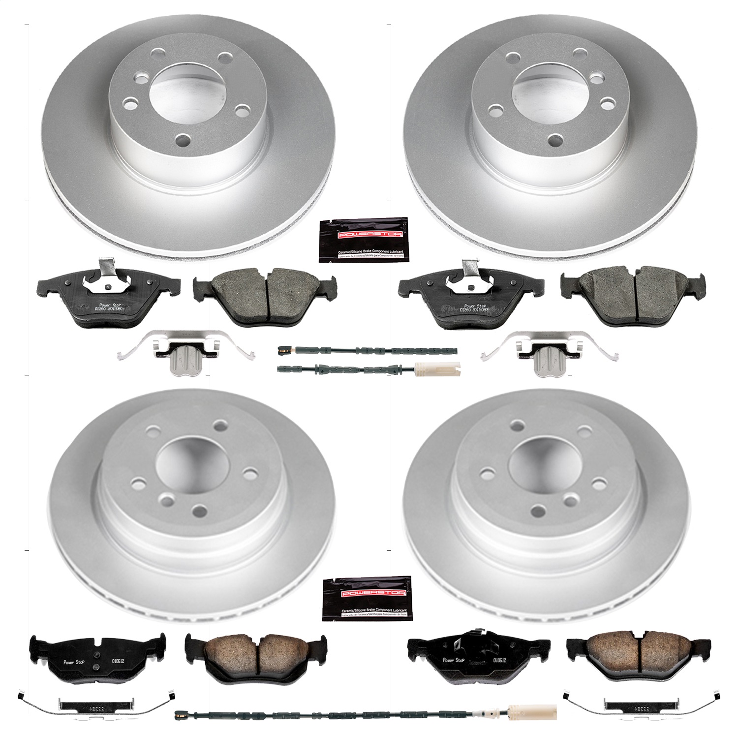 Power Stop - CRK7025 - Front and Rear - Disc Brake Pad and Rotor Kit