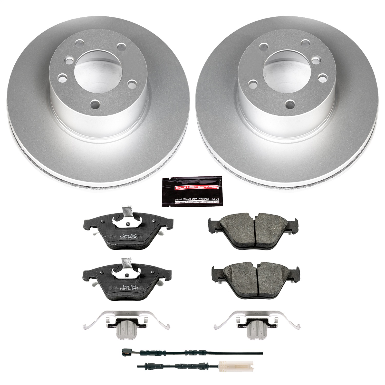Power Stop - CRK7026 - Front - Disc Brake Pad and Rotor Kit