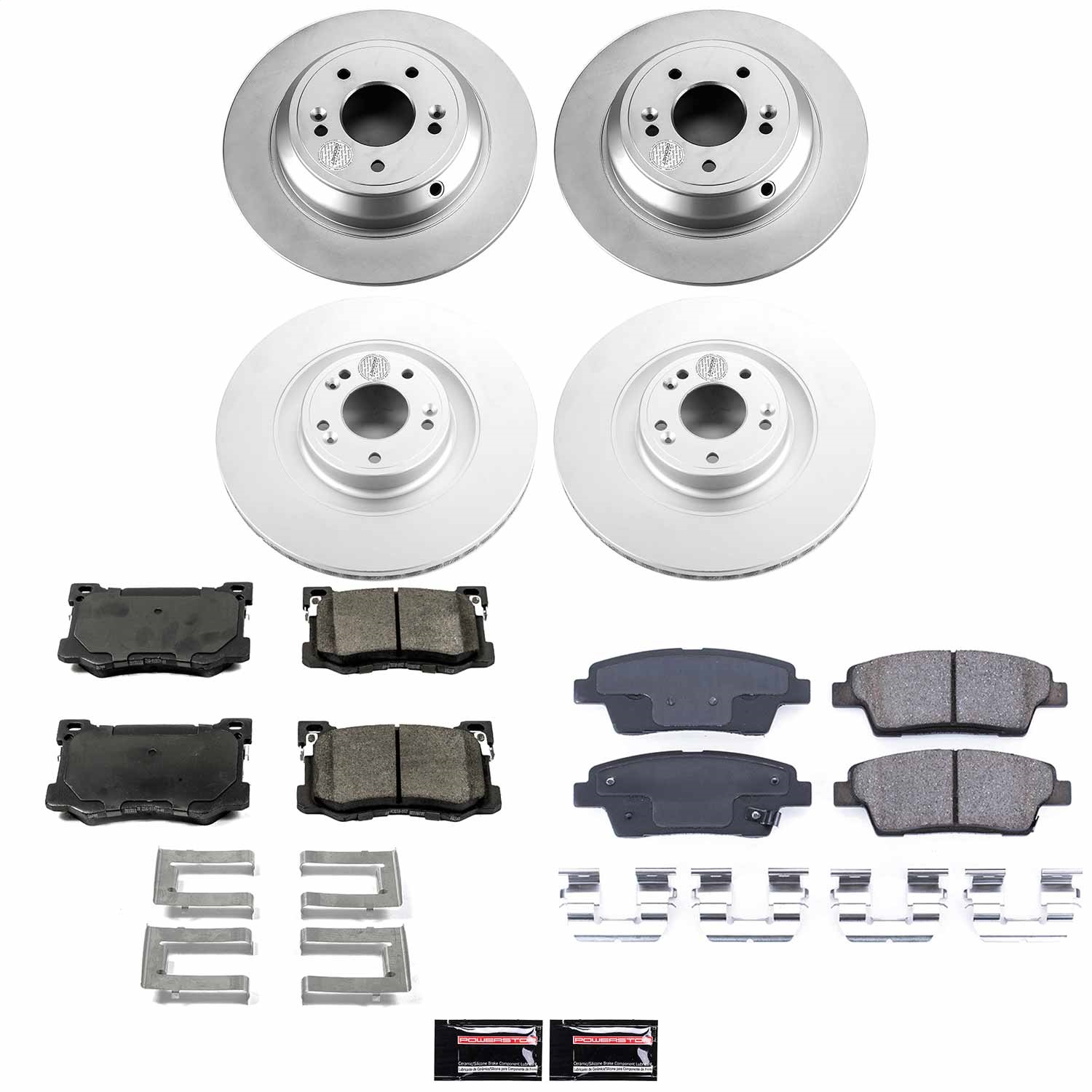 Power Stop - CRK7029 - Front and Rear - Disc Brake Pad and Rotor Kit