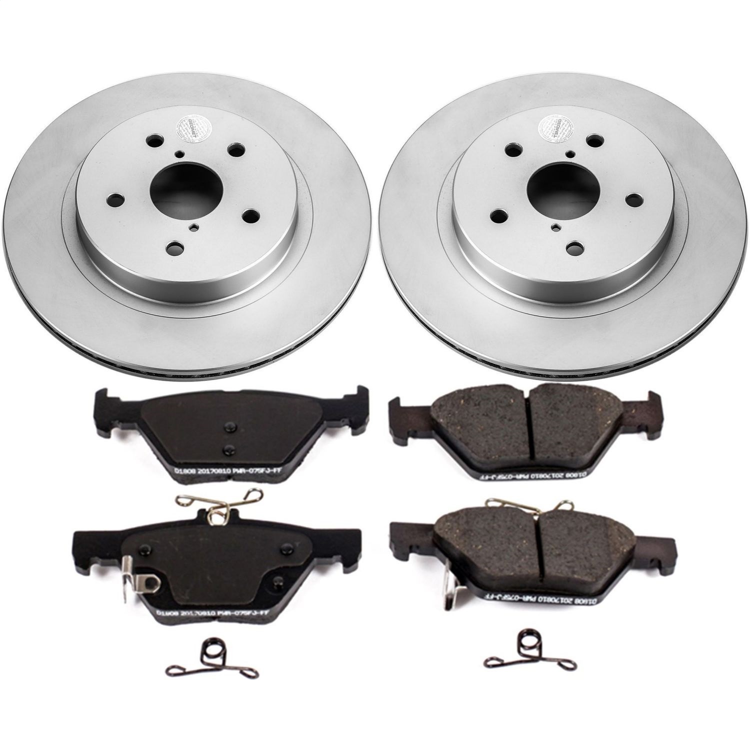 Power Stop - CRK7039 - Rear - Disc Brake Pad and Rotor Kit