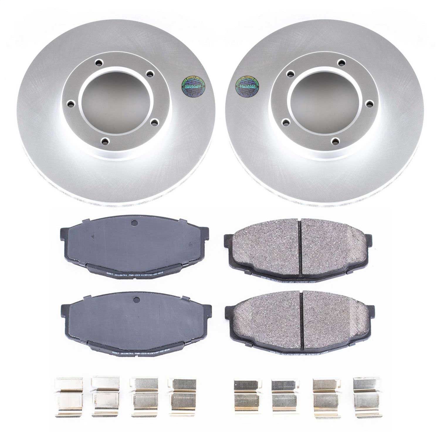 Power Stop - CRK7065 - Front - Disc Brake Pad and Rotor Kit