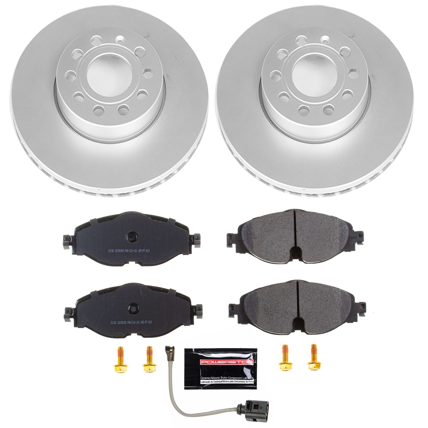 Power Stop - CRK7080 - Front - Disc Brake Pad and Rotor Kit