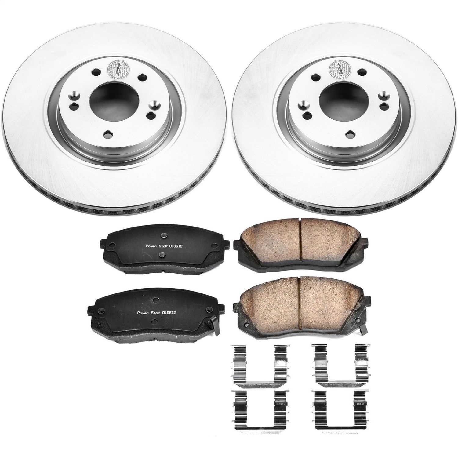 Power Stop - CRK7083 - Front - Disc Brake Pad and Rotor Kit