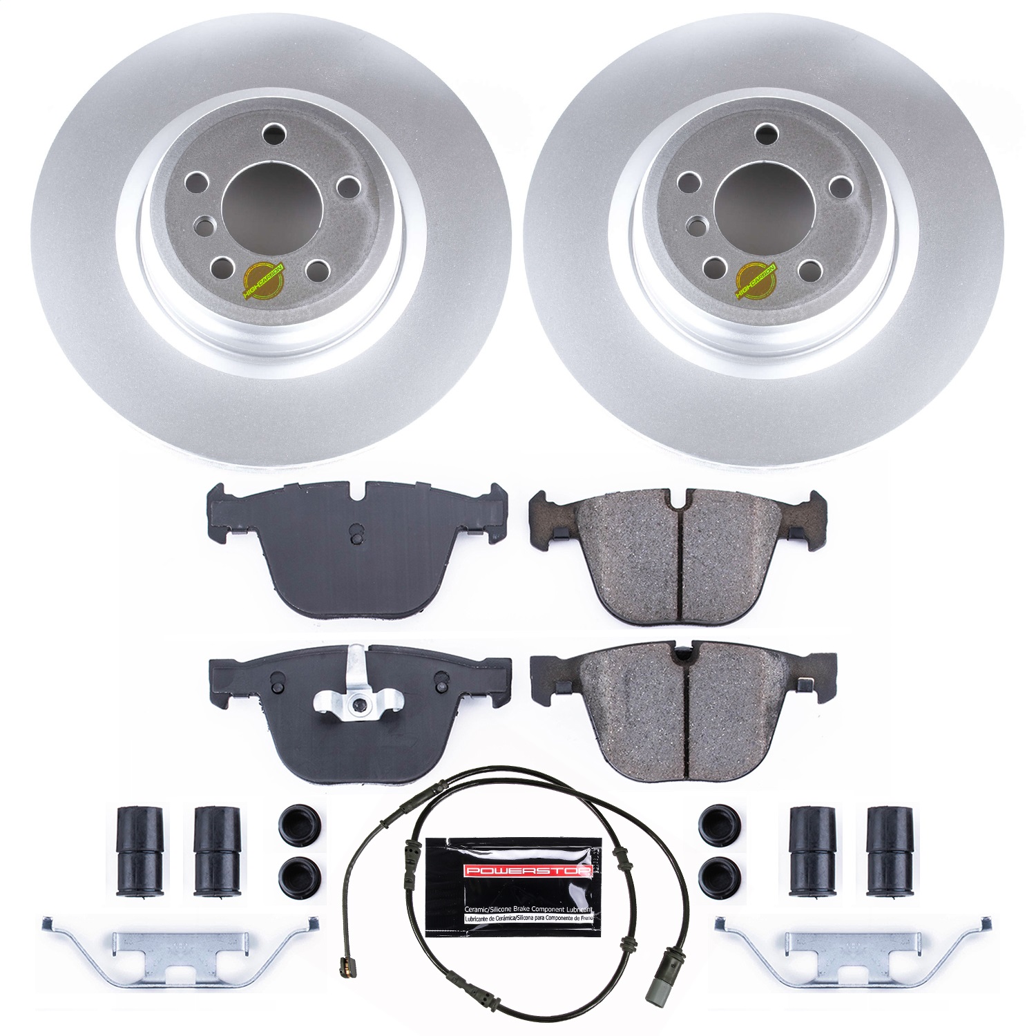Power Stop - CRK7087 - Rear - Disc Brake Pad and Rotor Kit