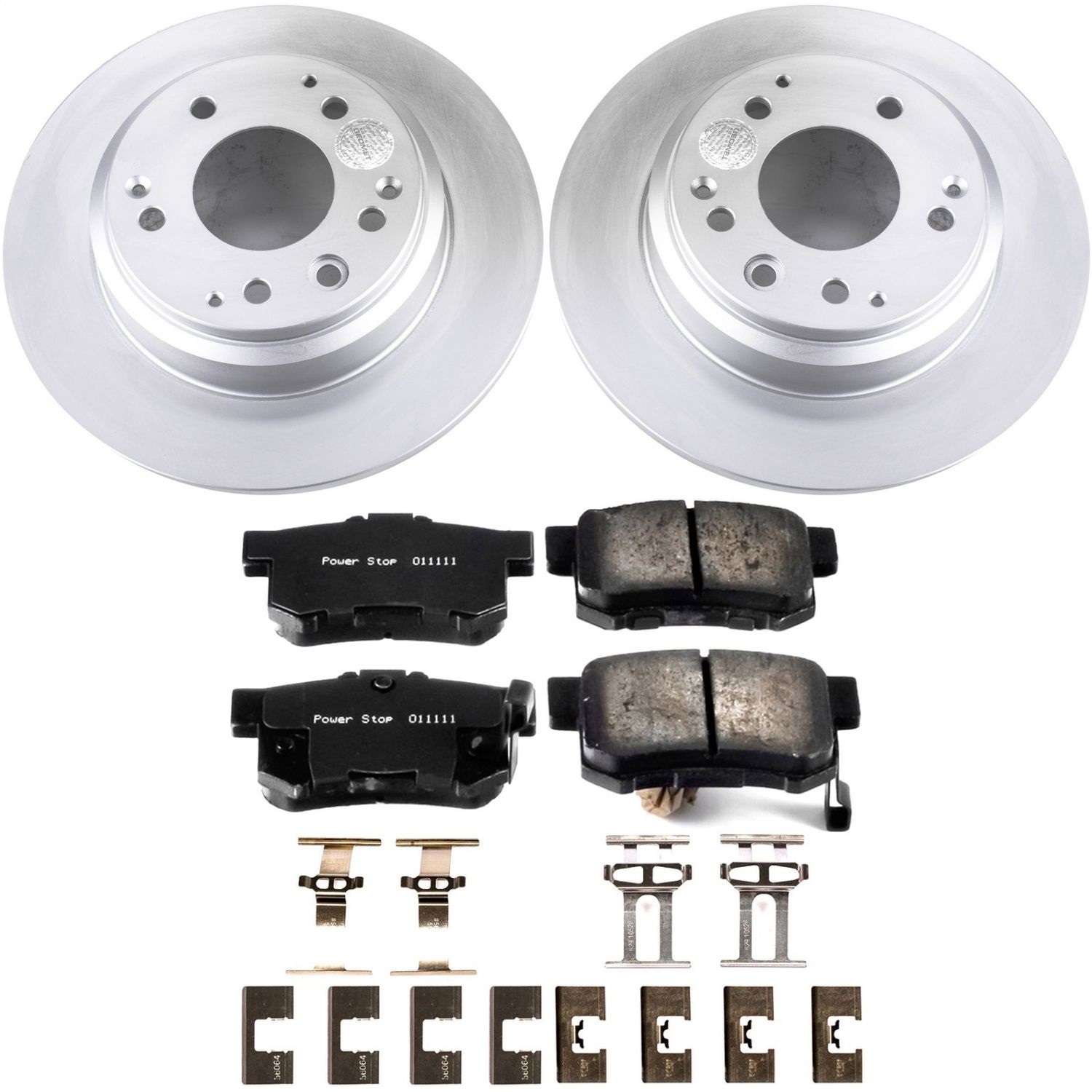 Power Stop - CRK709 - Rear - Disc Brake Pad and Rotor Kit