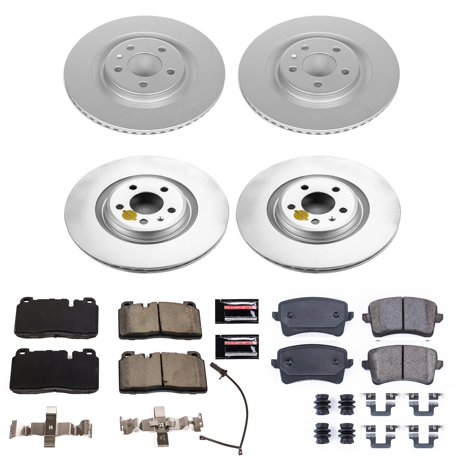 Power Stop - CRK7097 - Front and Rear - Disc Brake Pad and Rotor Kit