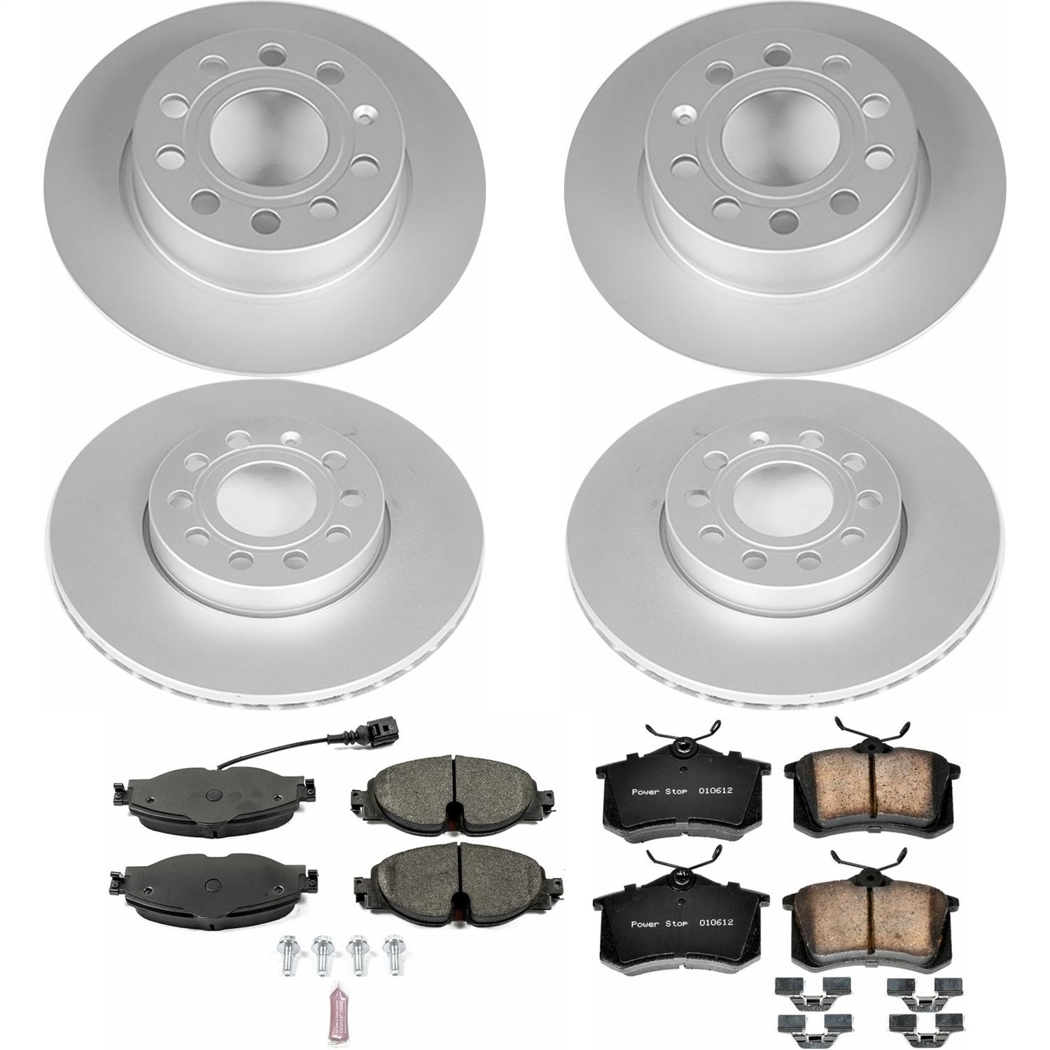 Power Stop - CRK7109 - Front and Rear - Disc Brake Pad and Rotor Kit