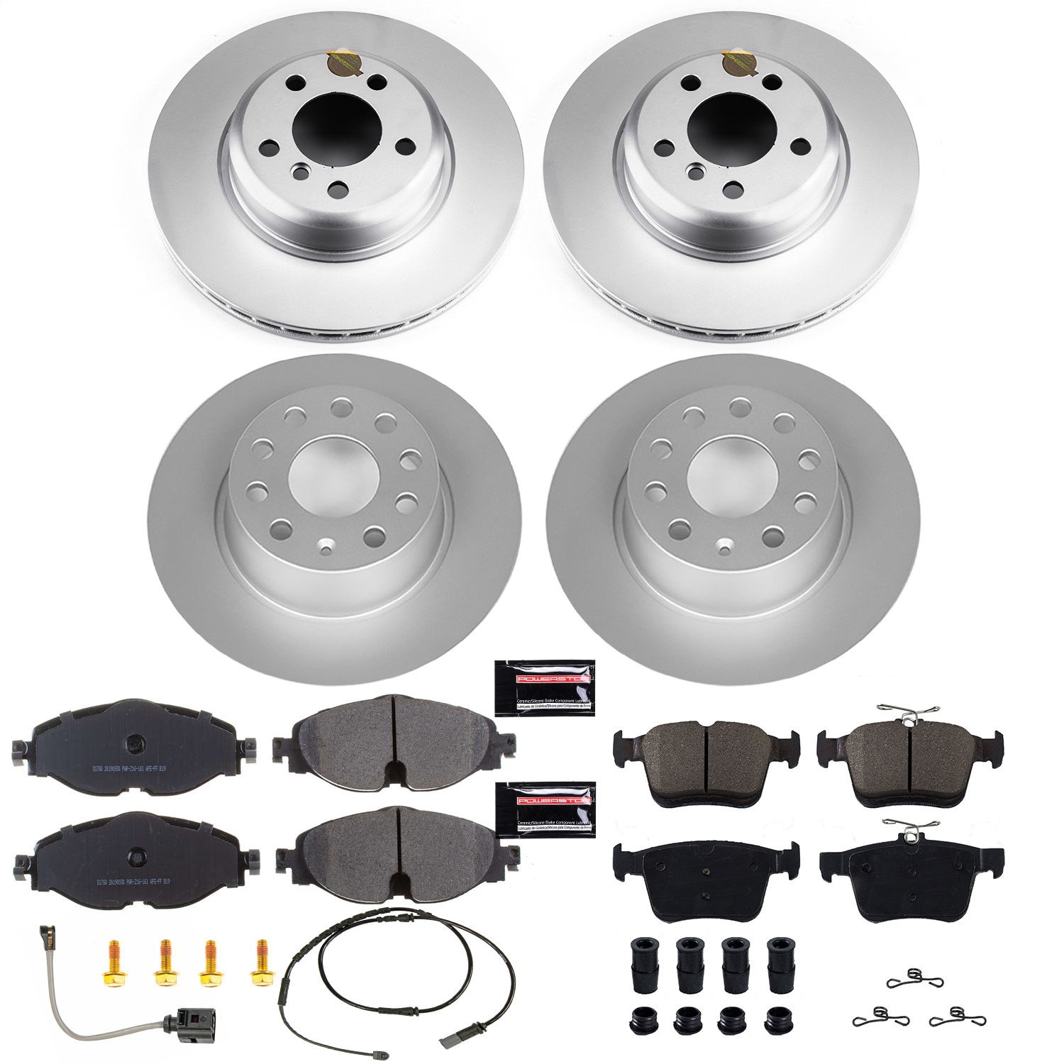 Power Stop - CRK7111 - Front and Rear - Disc Brake Pad and Rotor Kit