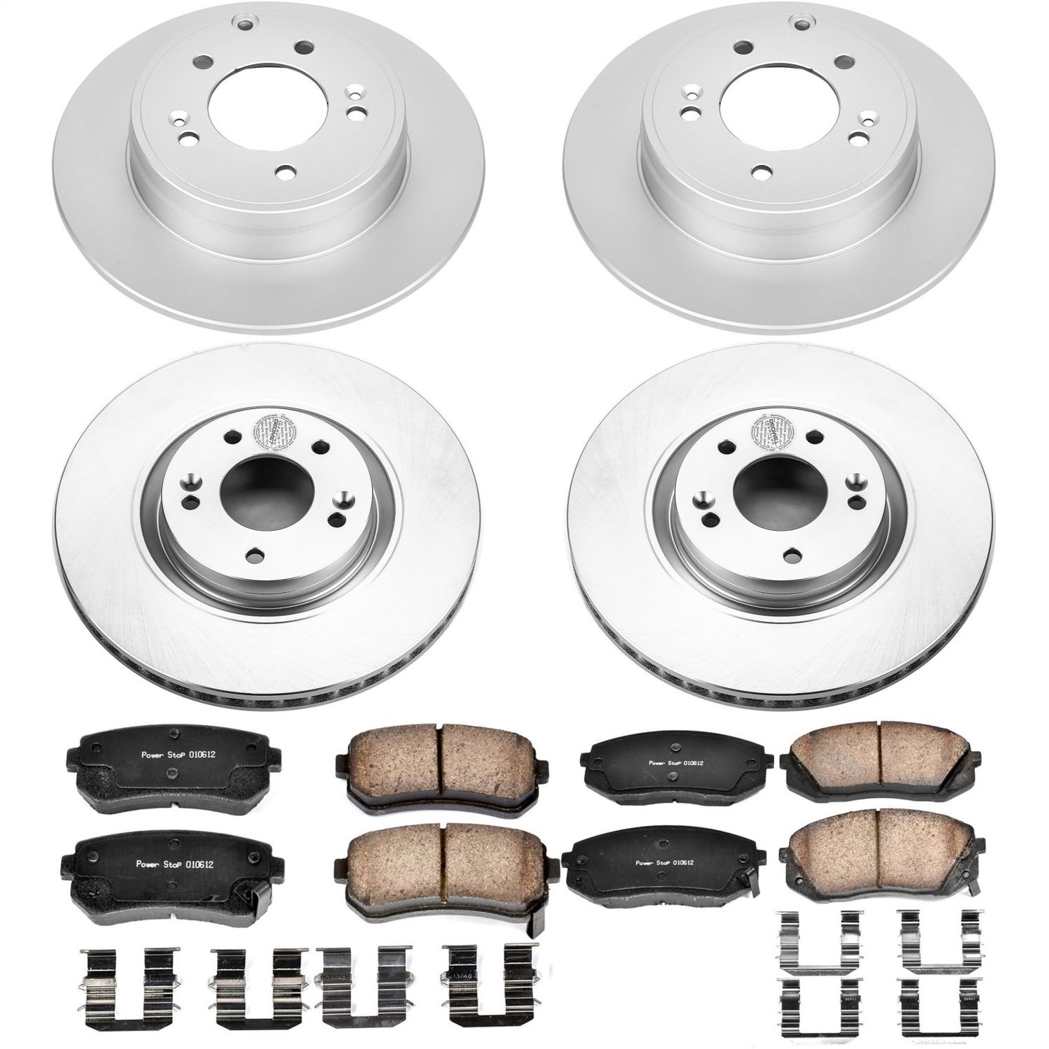 Power Stop - CRK7113 - Front and Rear - Disc Brake Pad and Rotor Kit