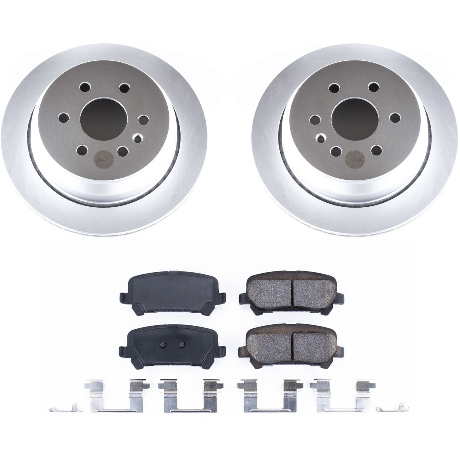 Power Stop - CRK7127 - Rear - Disc Brake Pad and Rotor Kit
