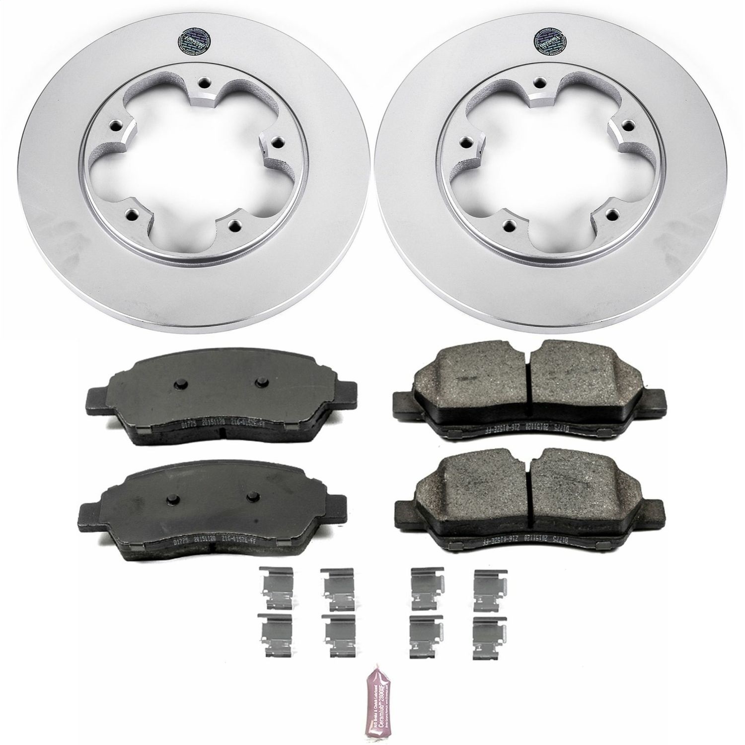 Power Stop - CRK7145 - Rear - Disc Brake Pad and Rotor Kit