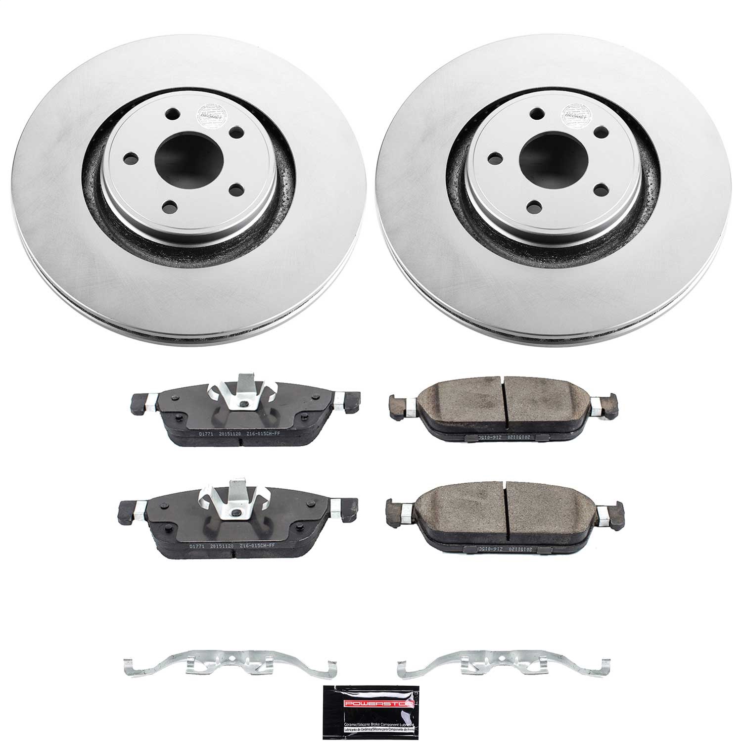 Power Stop - CRK7147 - Front - Disc Brake Pad and Rotor Kit