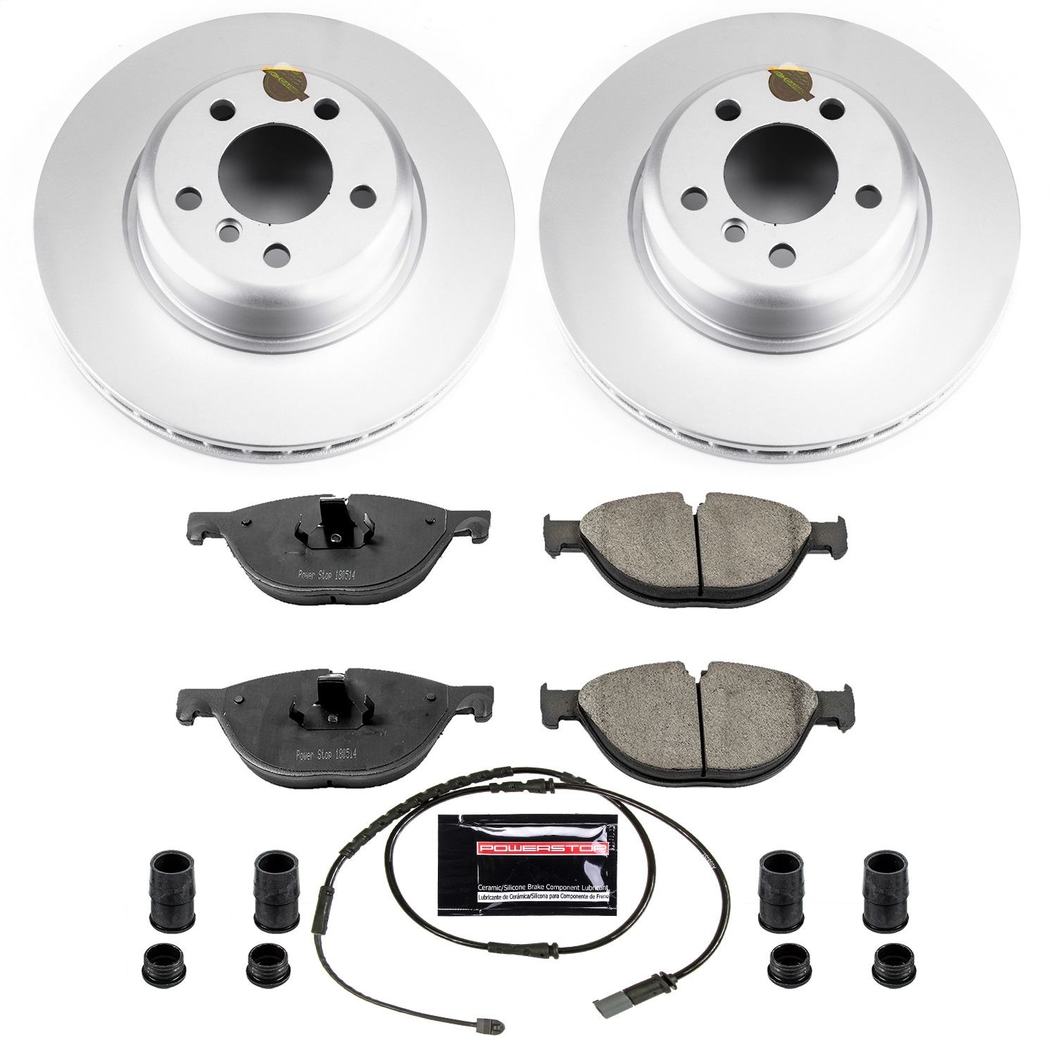 Power Stop - CRK7162 - Front - Disc Brake Pad and Rotor Kit