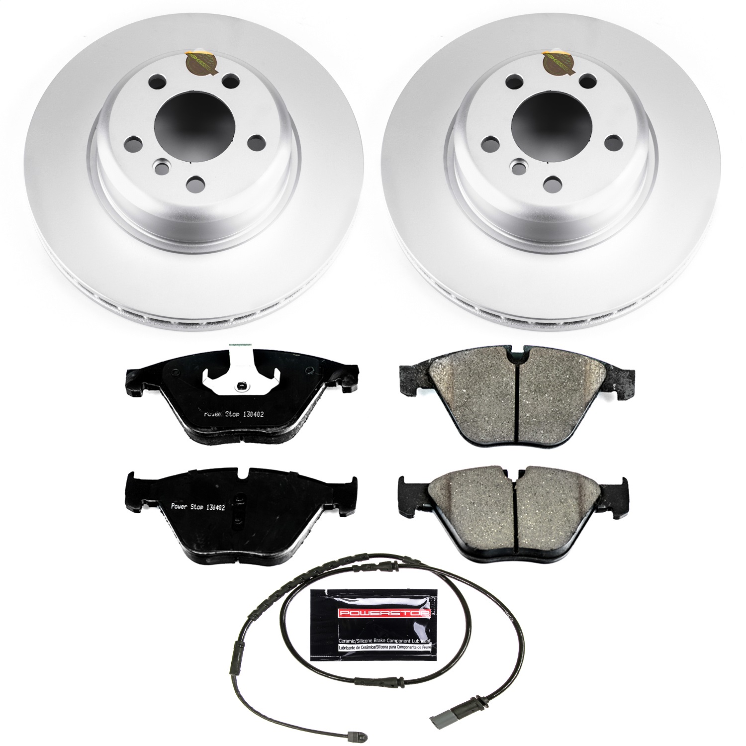 Power Stop - CRK7163 - Front - Disc Brake Pad and Rotor Kit
