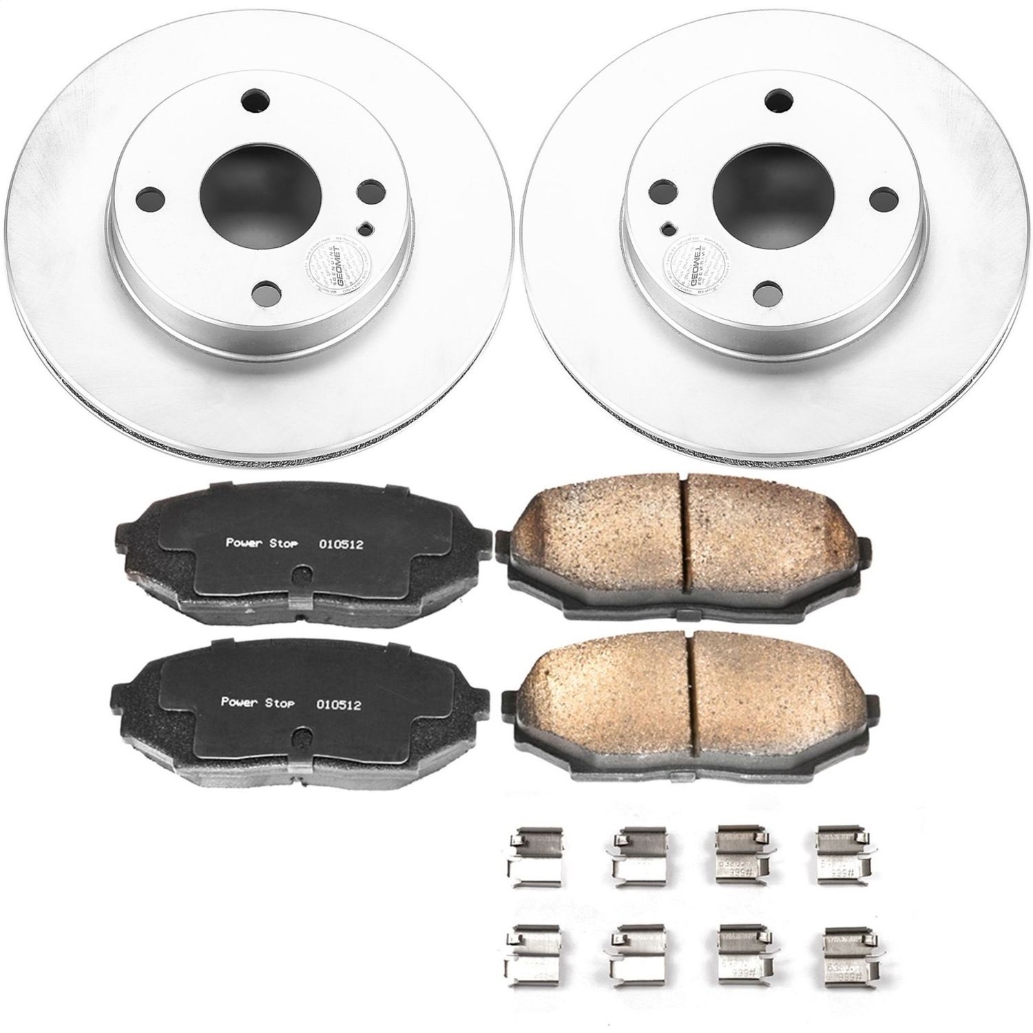 Power Stop - CRK717 - Front - Disc Brake Pad and Rotor Kit