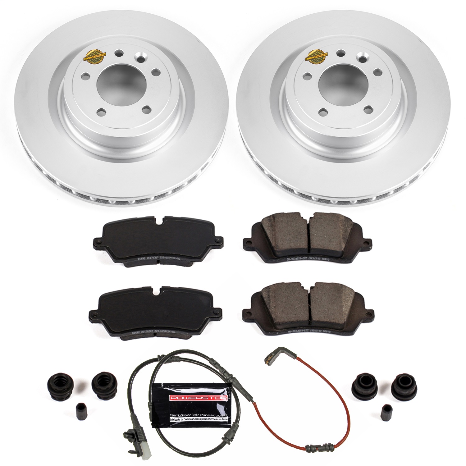 Power Stop - CRK7174 - Rear - Disc Brake Pad and Rotor Kit
