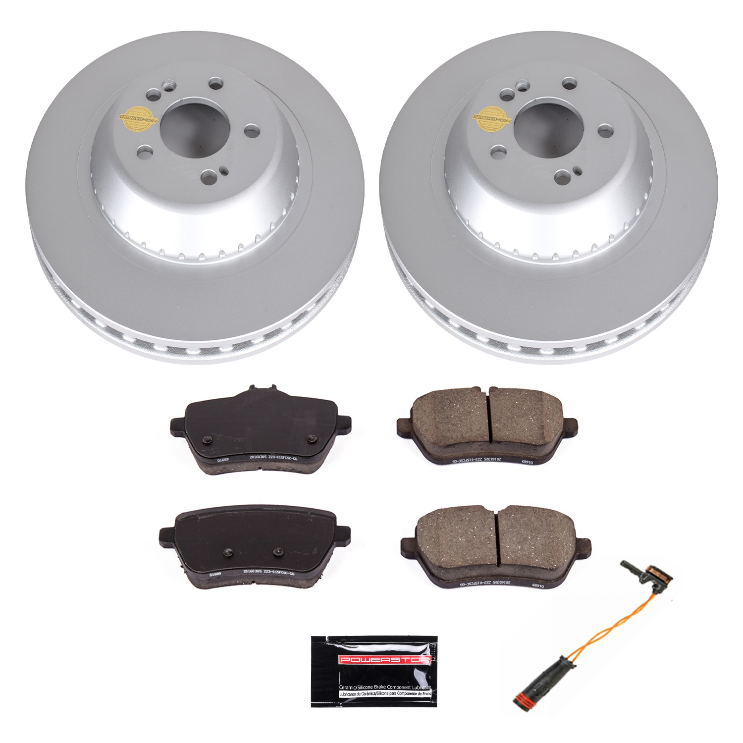 Power Stop - CRK7181 - Rear - Disc Brake Pad and Rotor Kit