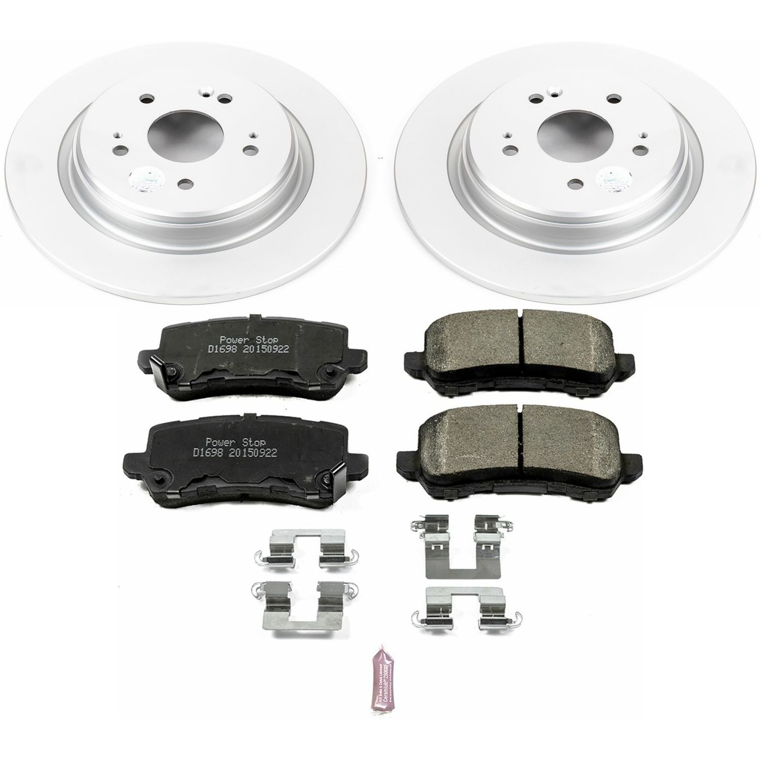 Power Stop - CRK7216 - Rear - Disc Brake Pad and Rotor Kit