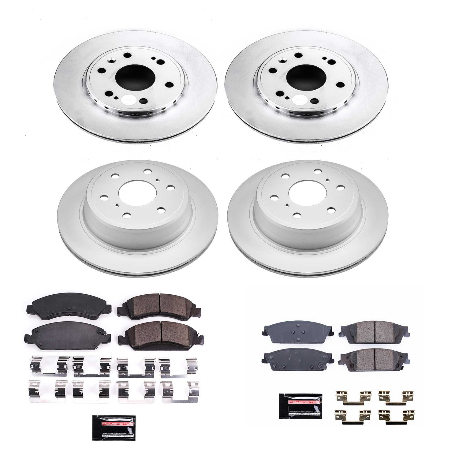 Power Stop - CRK7225 - Front and Rear - Disc Brake Pad and Rotor Kit