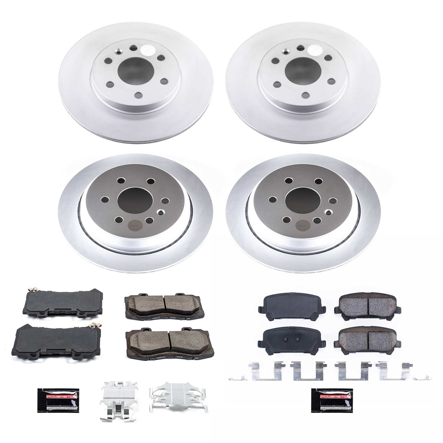 Power Stop - CRK7228 - Front and Rear - Disc Brake Pad and Rotor Kit