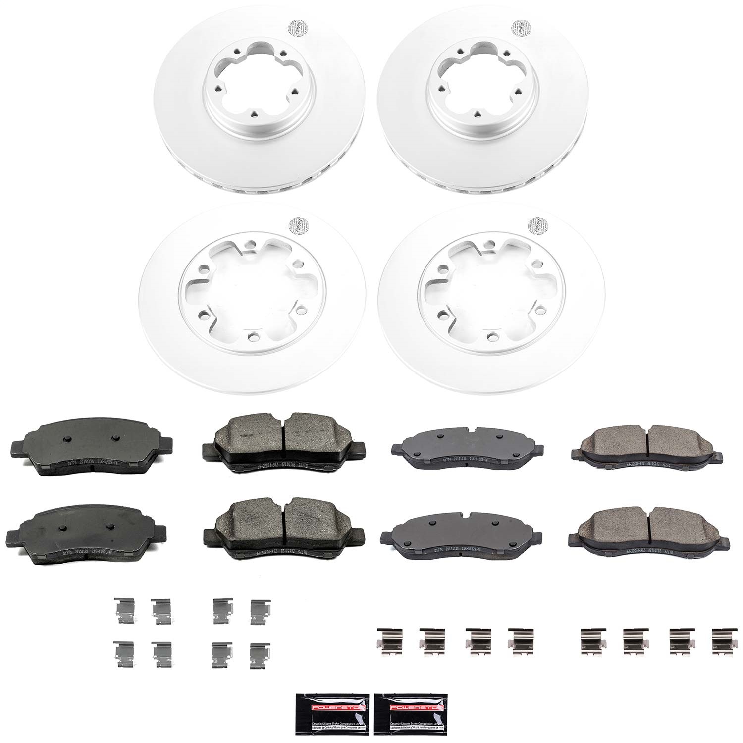 Power Stop - CRK7234 - Front and Rear - Disc Brake Pad and Rotor Kit