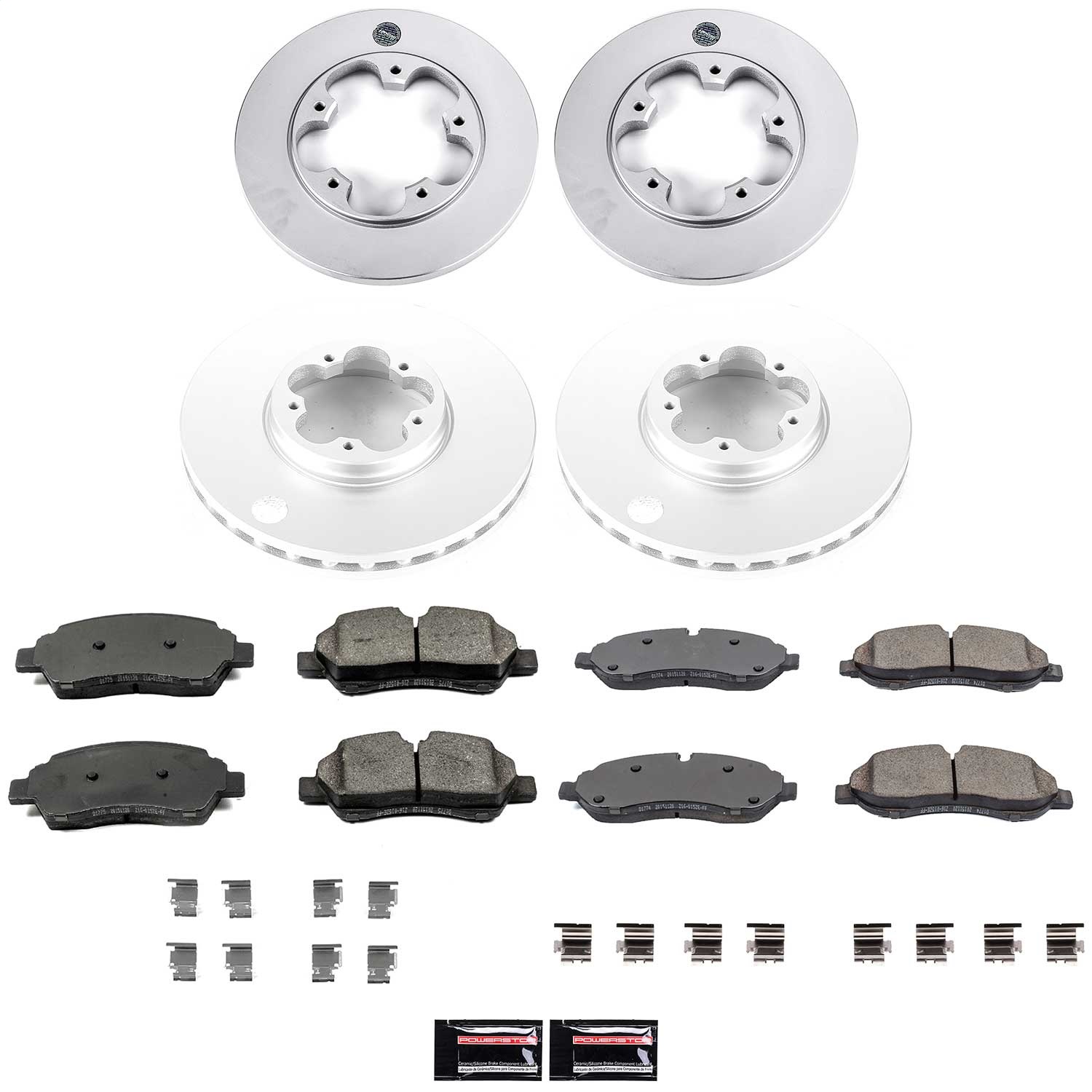 Power Stop - CRK7235 - Front and Rear - Disc Brake Pad and Rotor Kit