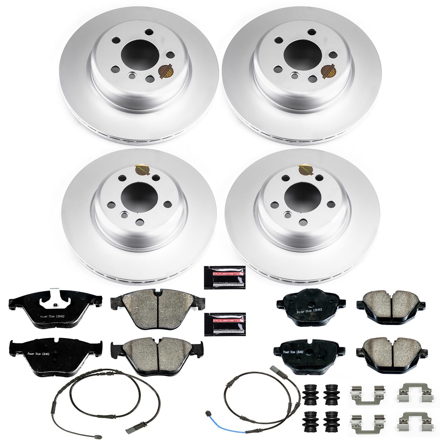 Power Stop - CRK7237 - Front and Rear - Disc Brake Pad and Rotor Kit