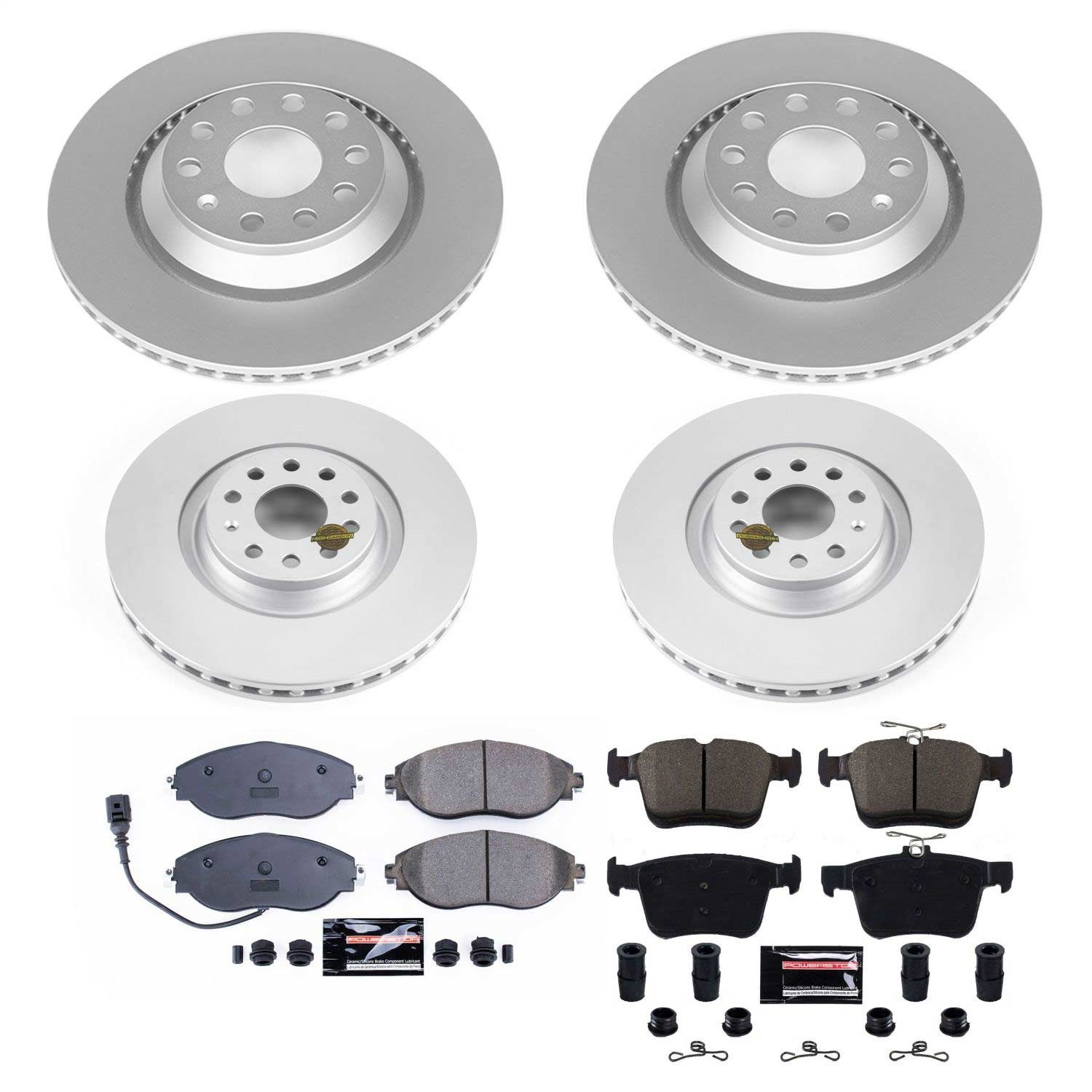 Power Stop - CRK7253 - Front and Rear - Disc Brake Pad and Rotor Kit