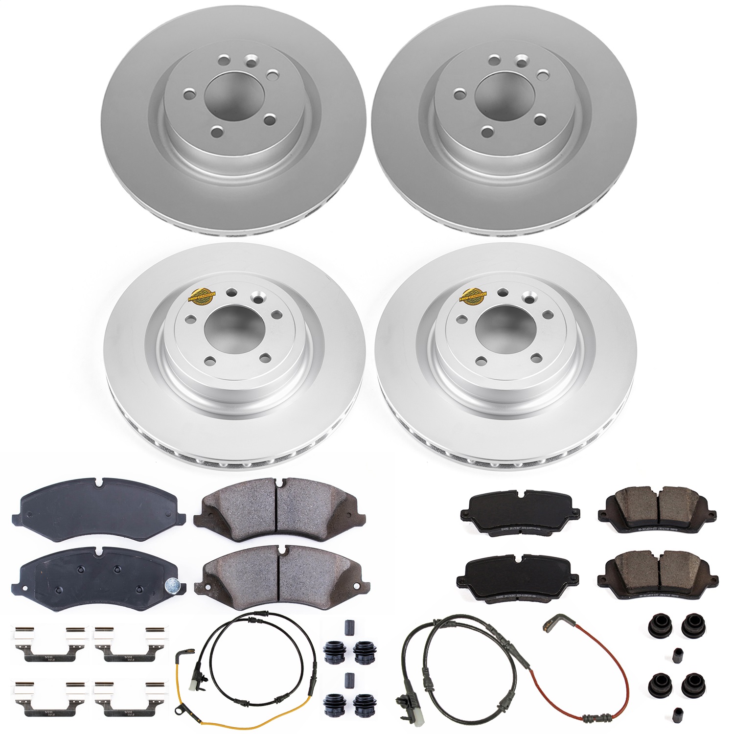 Power Stop - CRK7260 - Front and Rear - Disc Brake Pad and Rotor Kit