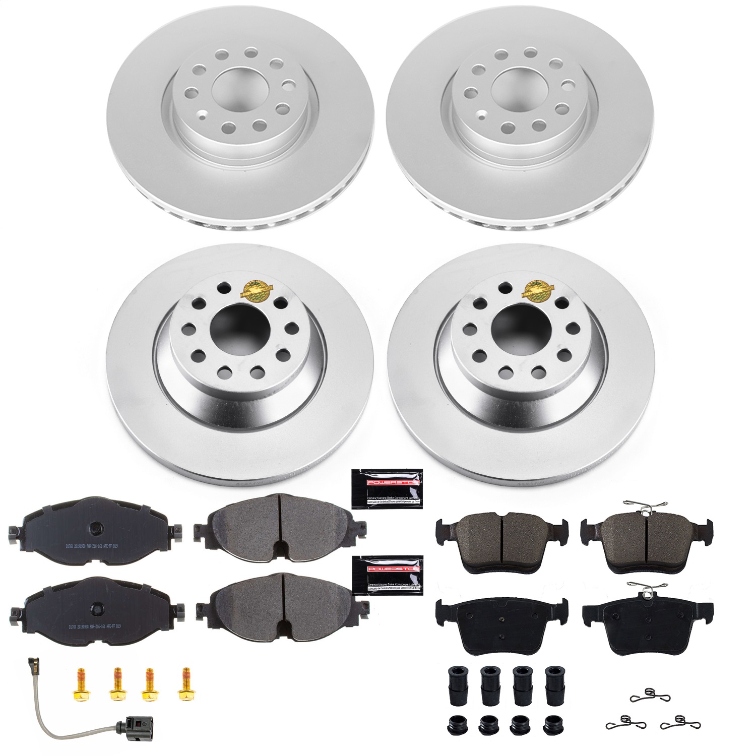 Power Stop - CRK7278 - Front and Rear - Disc Brake Pad and Rotor Kit