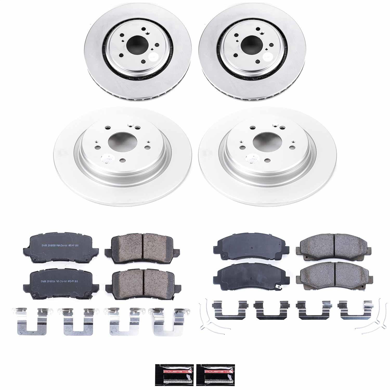Power Stop - CRK7284 - Front and Rear - Disc Brake Pad and Rotor Kit